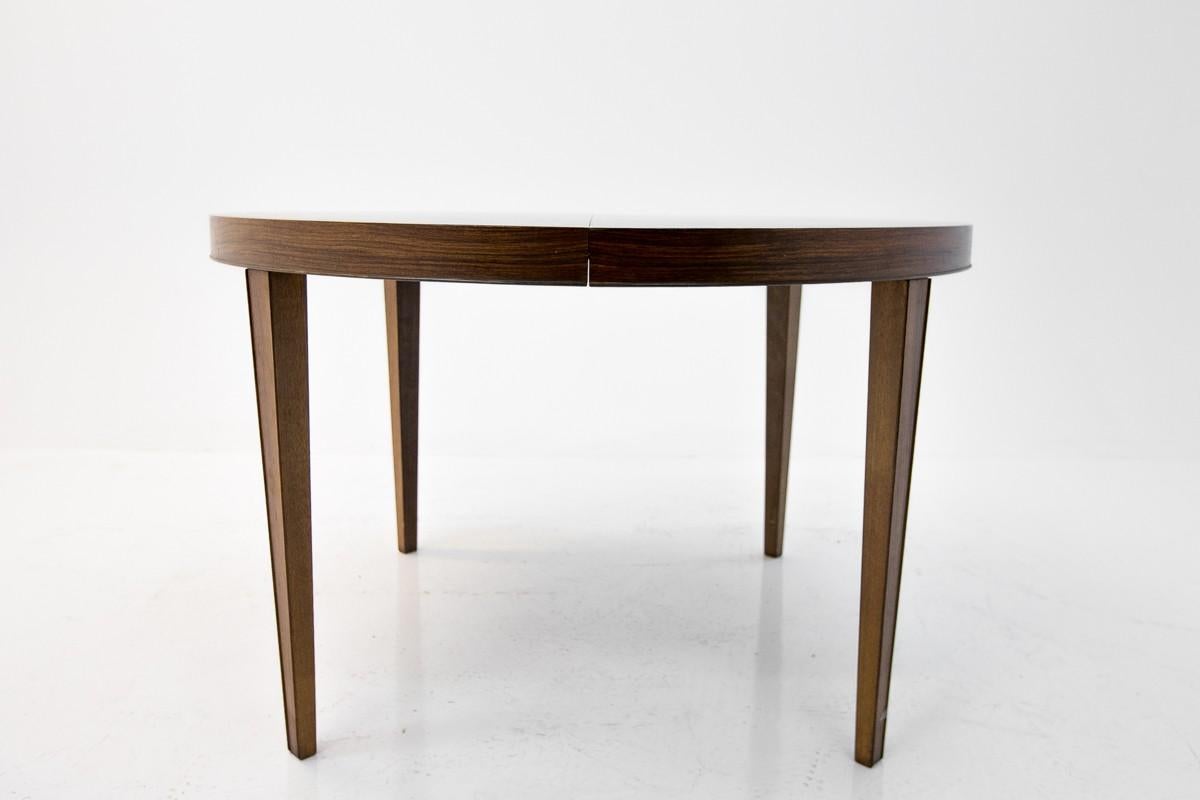 Danish Rosewood Folding Dining Table, 1960s After Renovation In Good Condition In Chorzów, PL