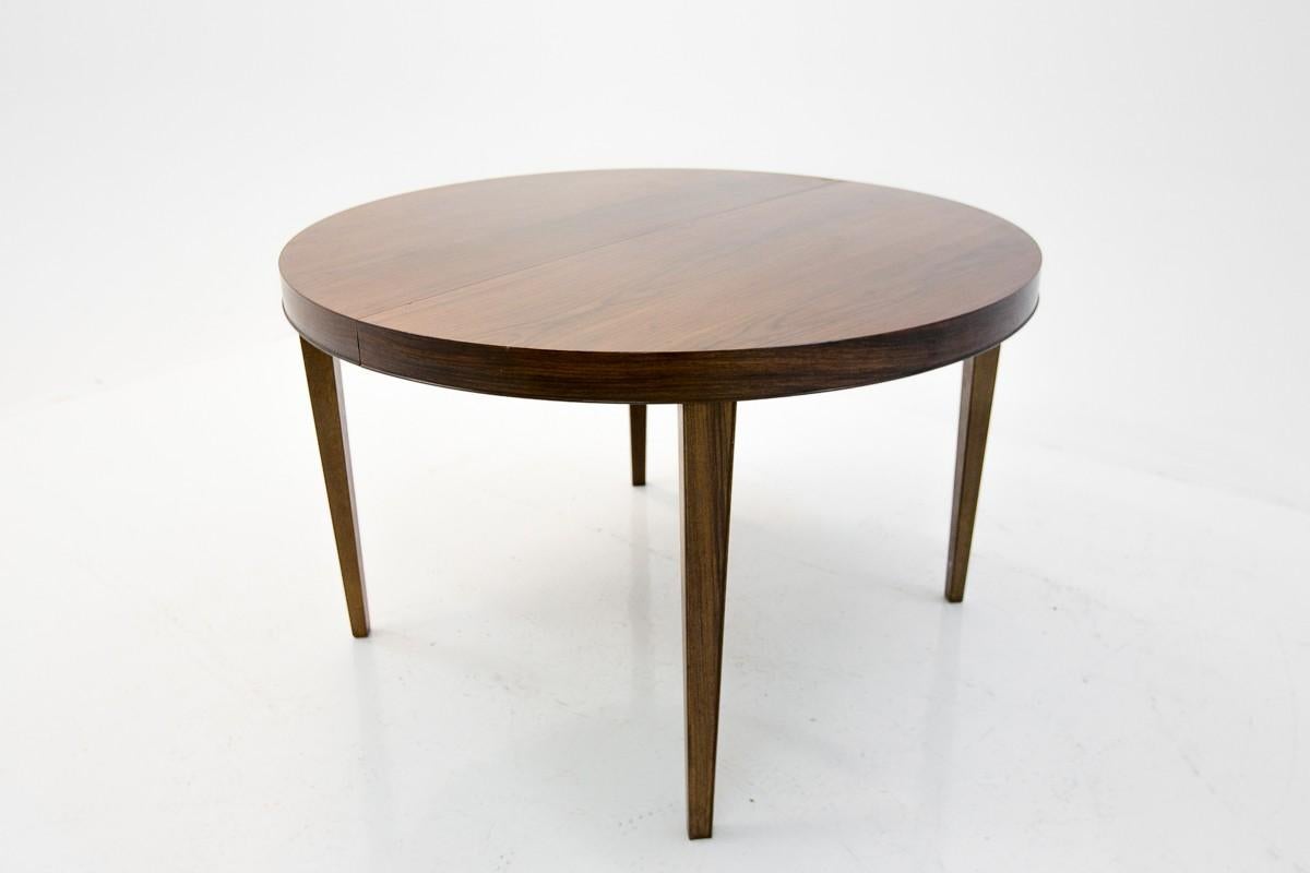 Mid-20th Century Danish Rosewood Folding Dining Table, 1960s After Renovation