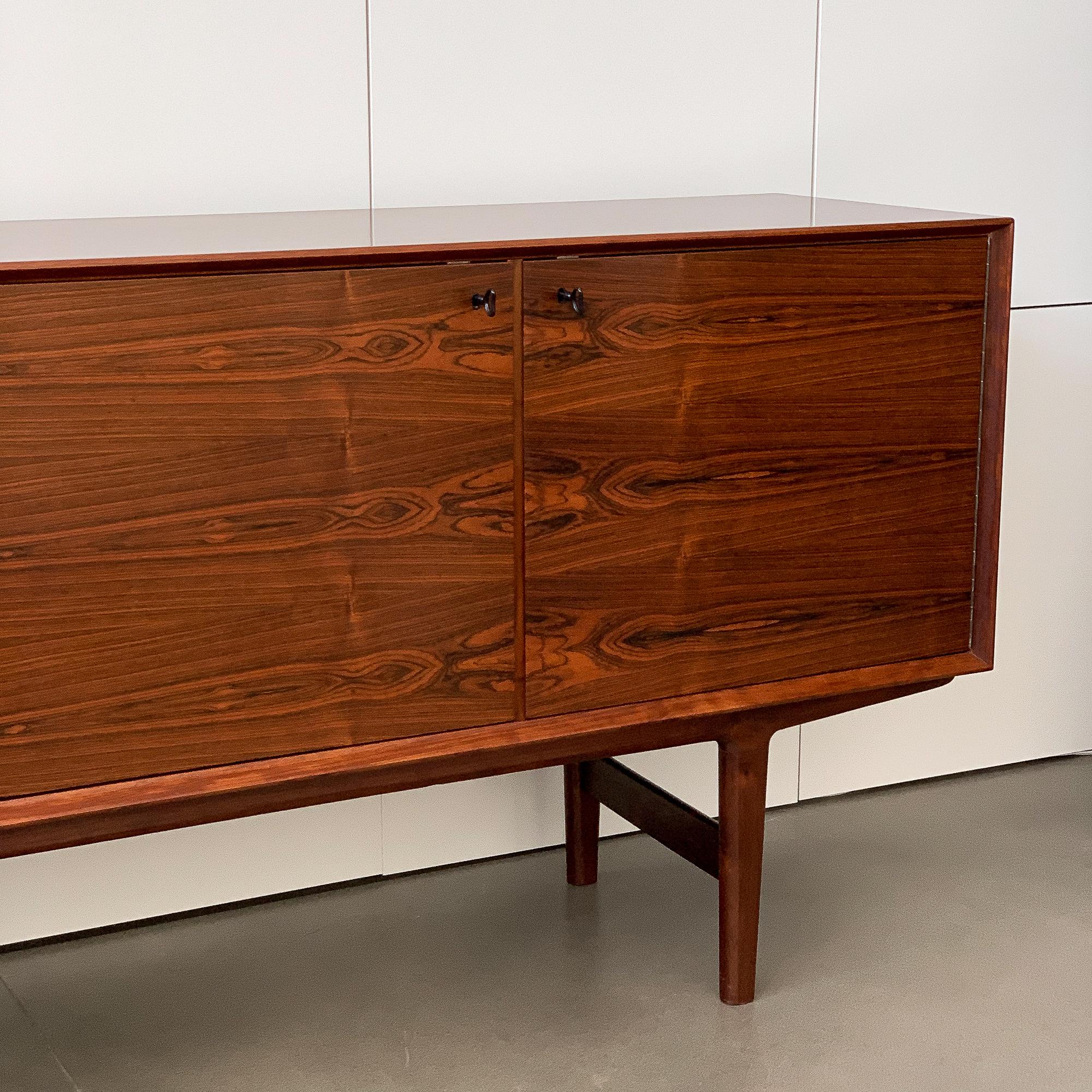 Rosewood Four Door Sideboard by Fredrik Kayser for Viken Mobelfabrik 4