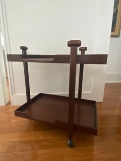 Rosewood ? Franco Albini Bar cart CR-20 for Poggi mid century Italy