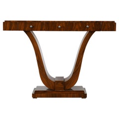 Rosewood French Art Deco Console Table, 1970s