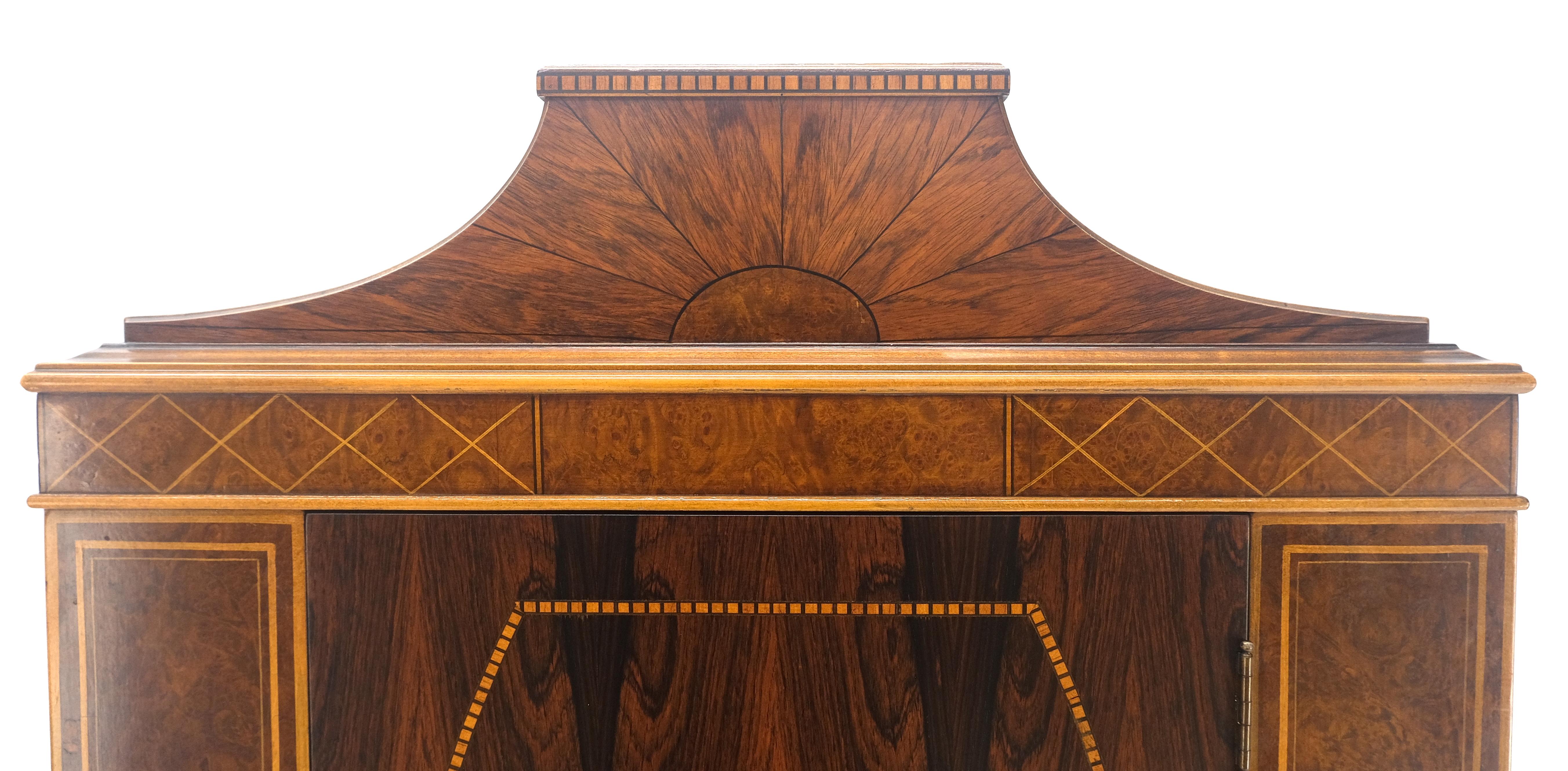 Palissandro francese Art Deco con gambe affusolate, credenza, buffet, armadio a muro MINT! in vendita 12