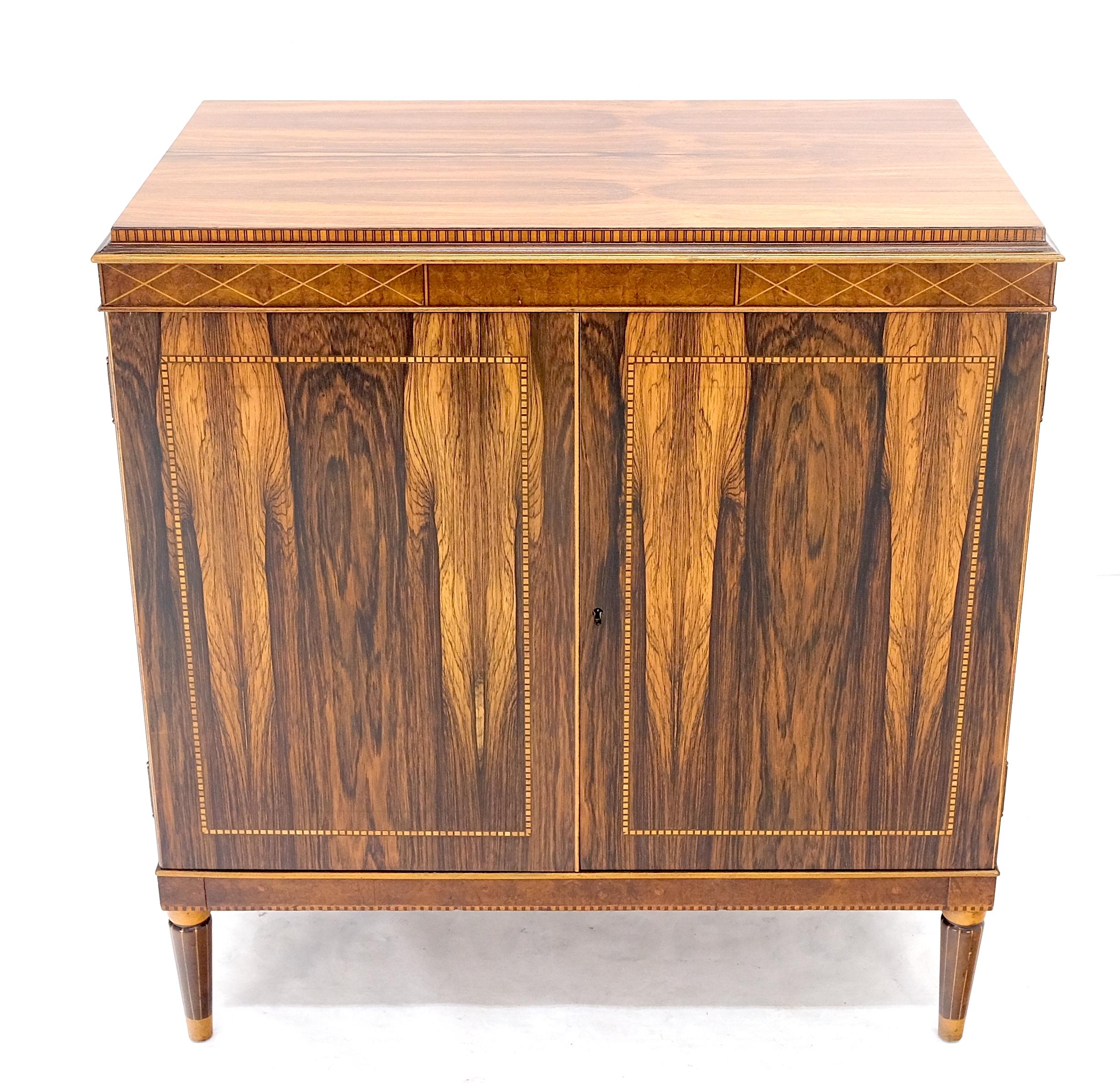 Art Déco Palissandro francese Art Deco Credenza a due ante con un cassetto MINT! in vendita