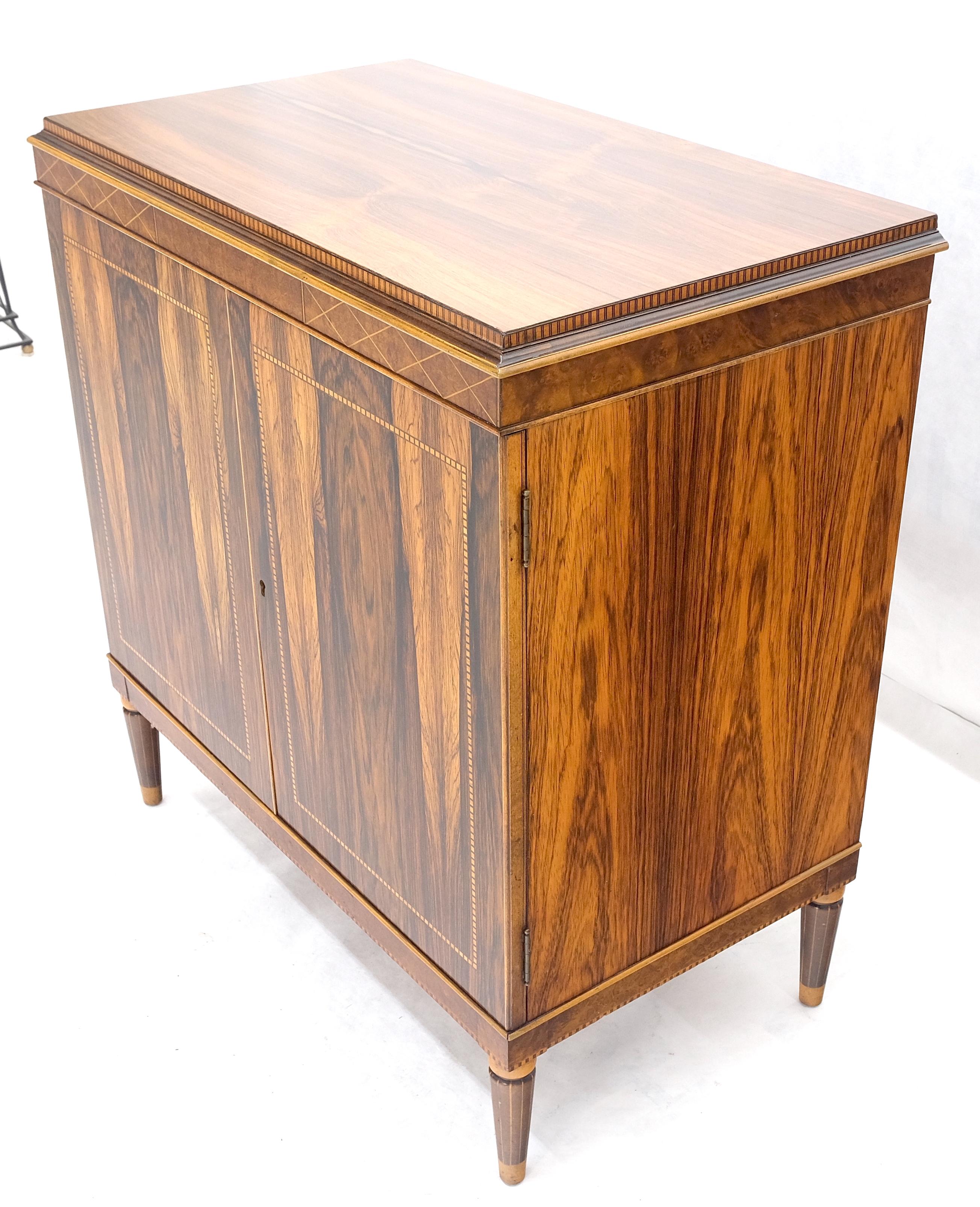 Francese Palissandro francese Art Deco Credenza a due ante con un cassetto MINT! in vendita