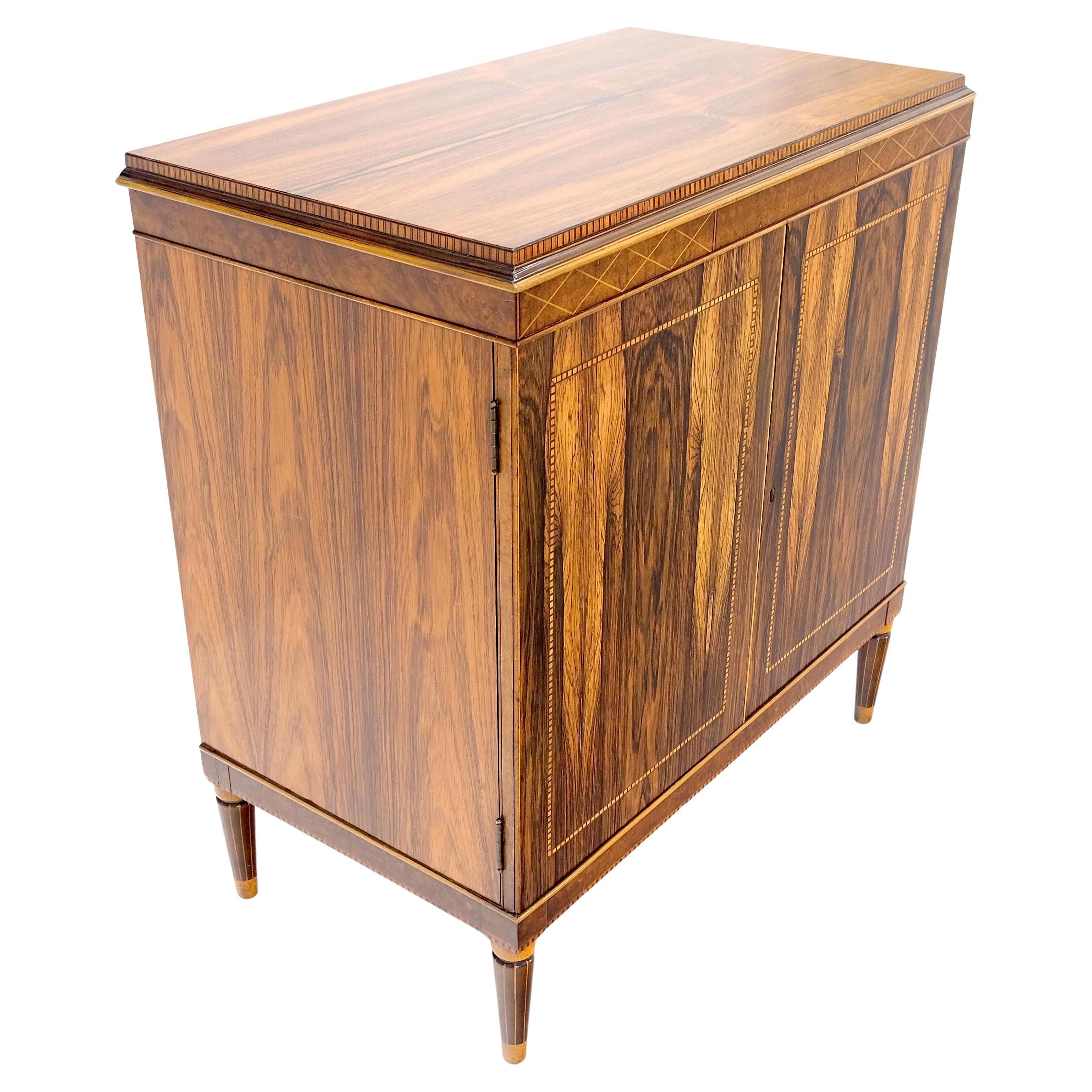 Palisander Französisch Art Deco Zwei Türen Server Sideboard Eine Schublade Credenza MINT!