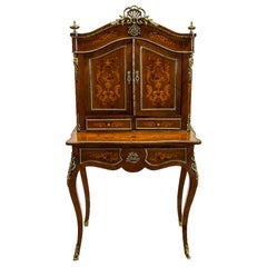 Antique Rosewood French Inlaid Escritoire