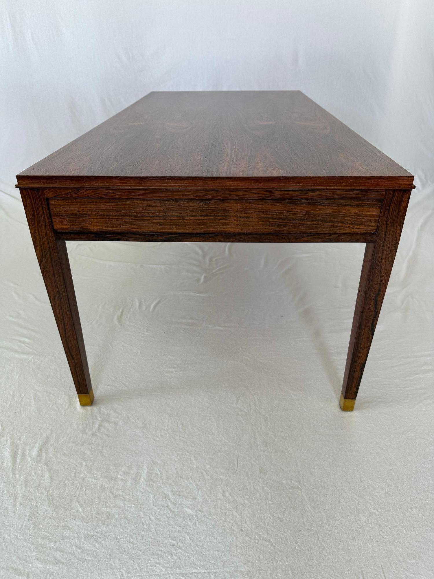 Brass Rosewood Frits Henningsen Coffee Table