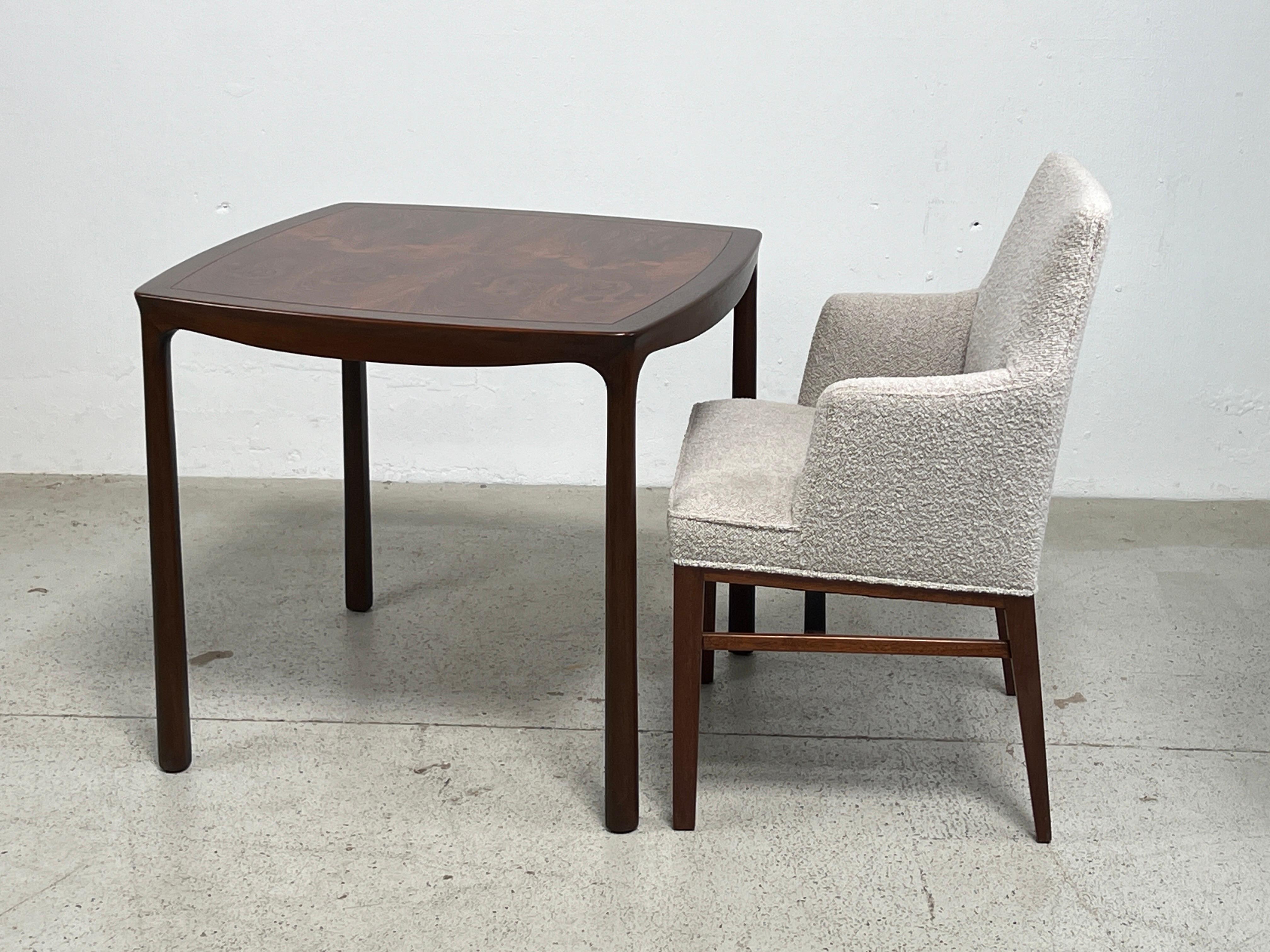 Rosewood Game Table by Edward Wormley for Dunbar For Sale 8