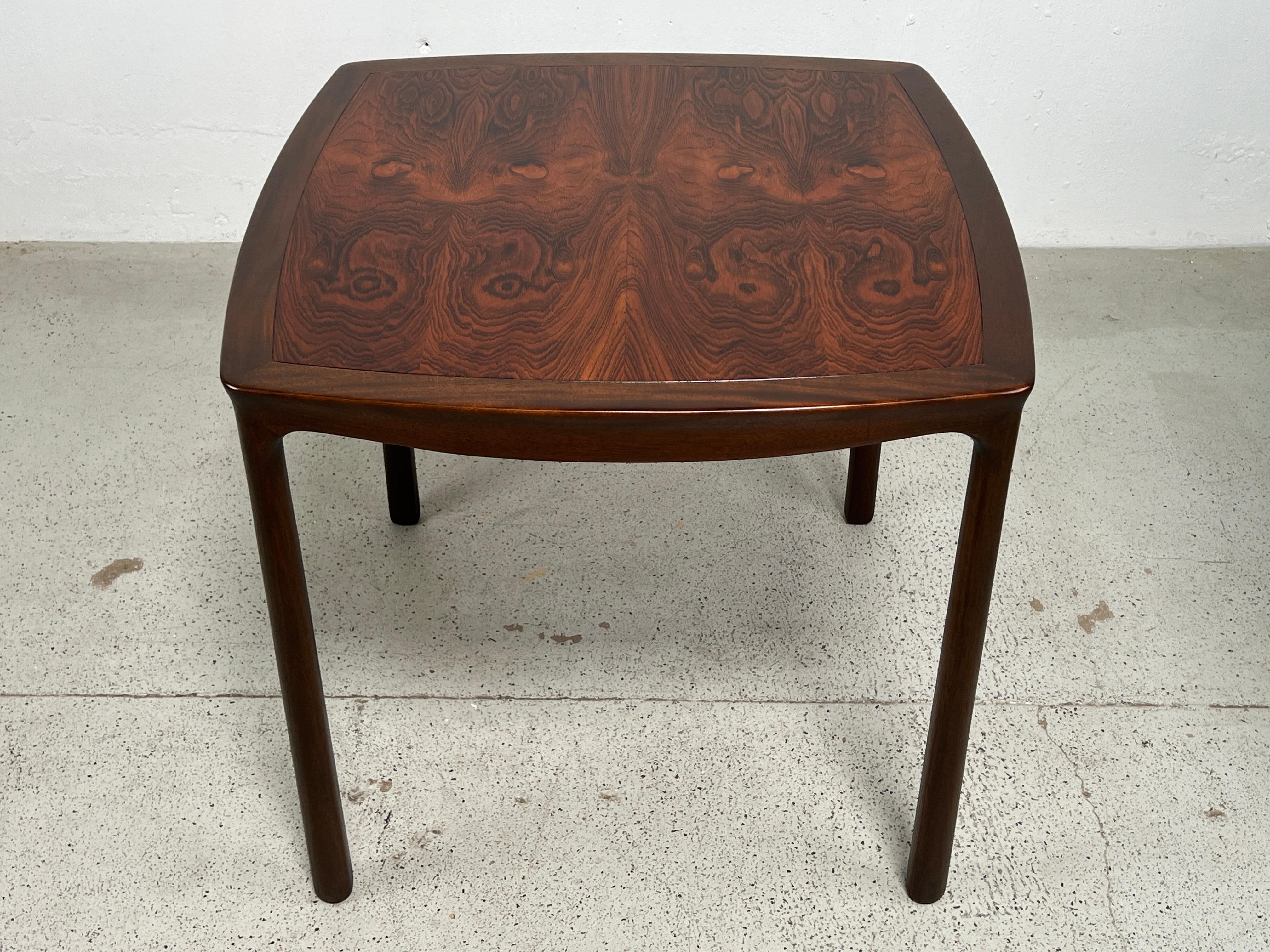 Mid-20th Century Rosewood Game Table by Edward Wormley for Dunbar For Sale