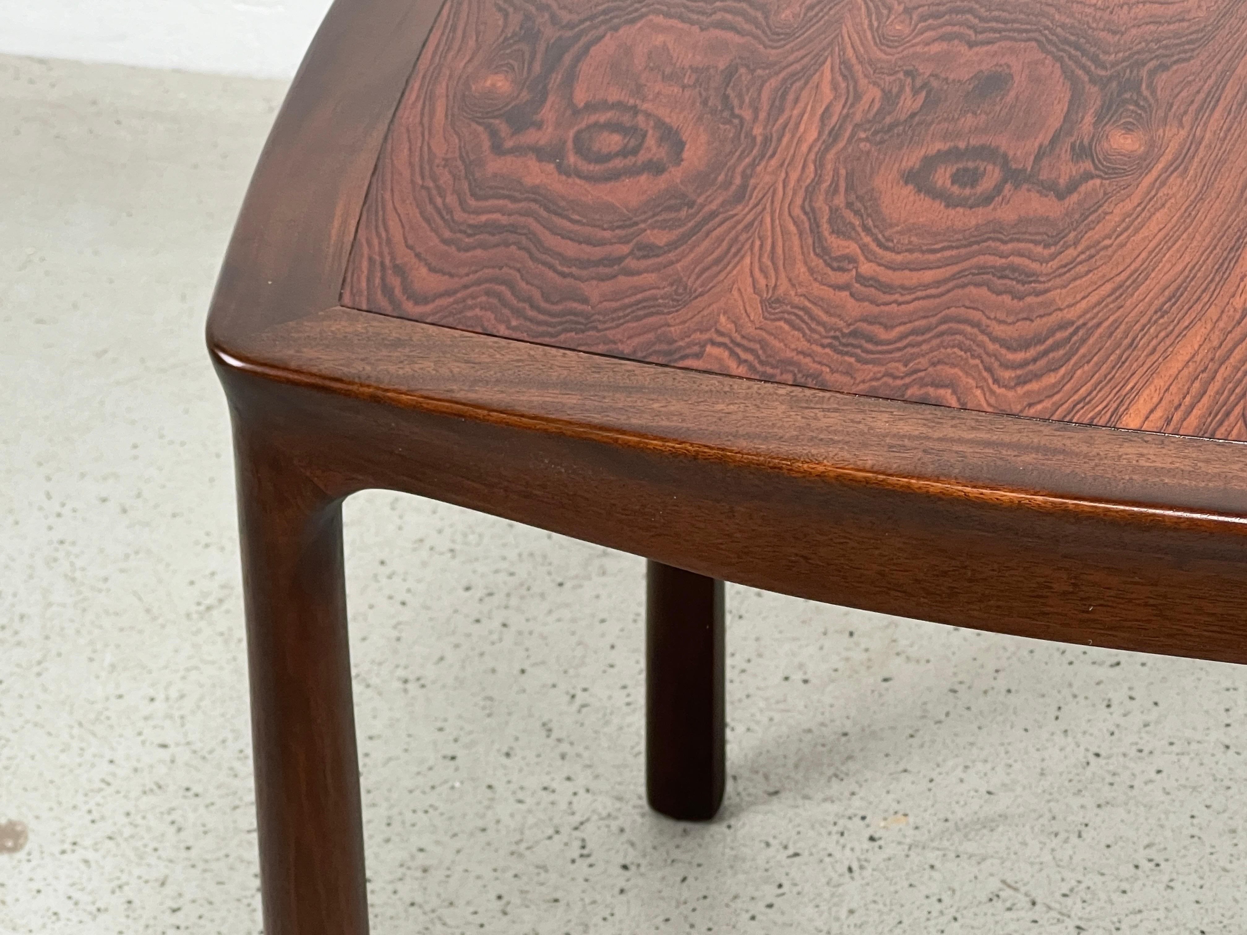 Rosewood Game Table by Edward Wormley for Dunbar For Sale 1