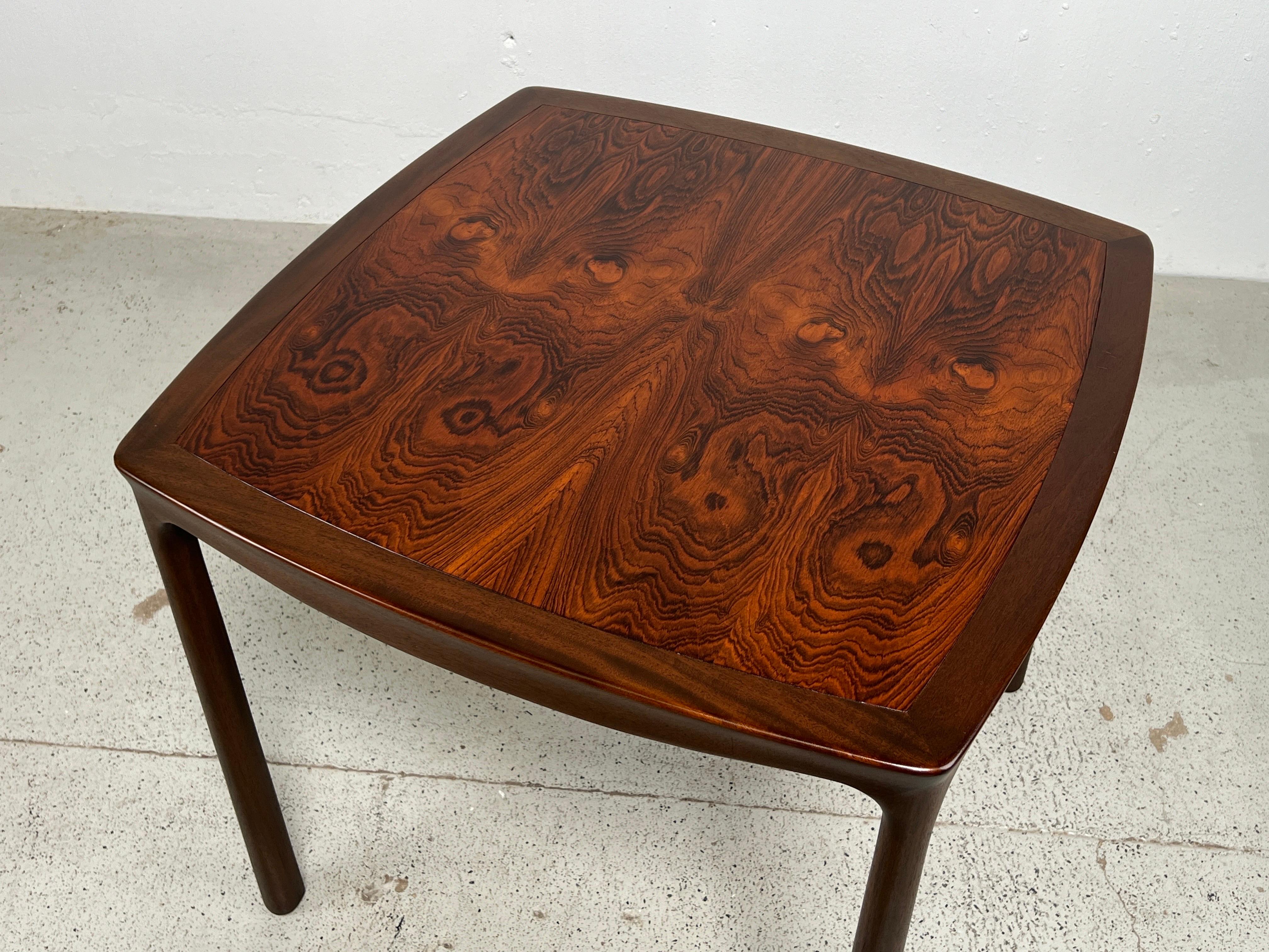 Rosewood Game Table by Edward Wormley for Dunbar For Sale 4