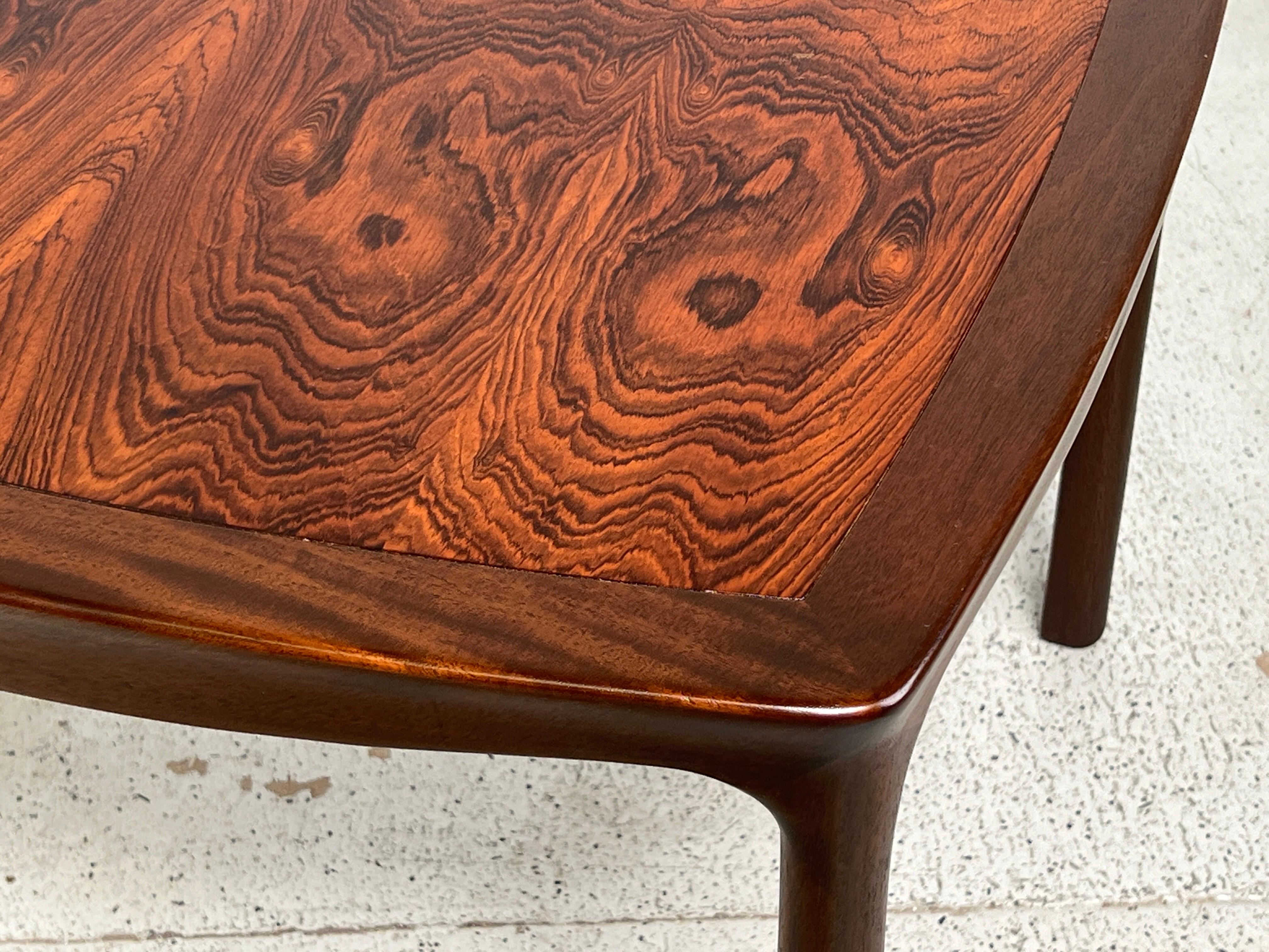 Rosewood Game Table by Edward Wormley for Dunbar For Sale 5