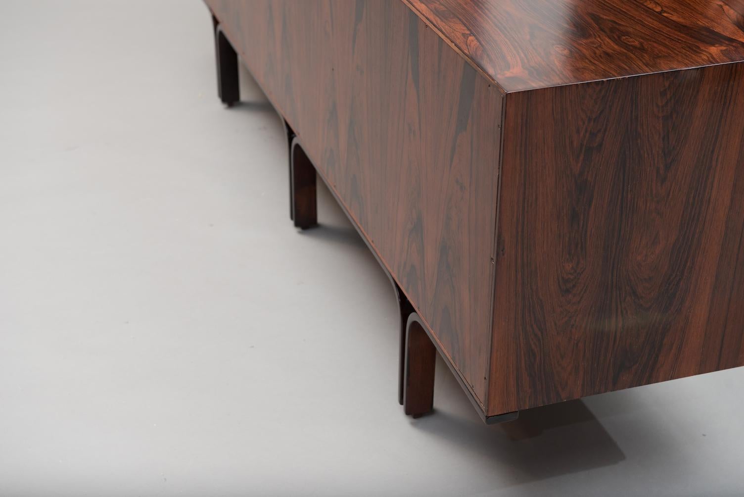 Rosewood Gianfranco Frattini Sideboard for Bernini 3