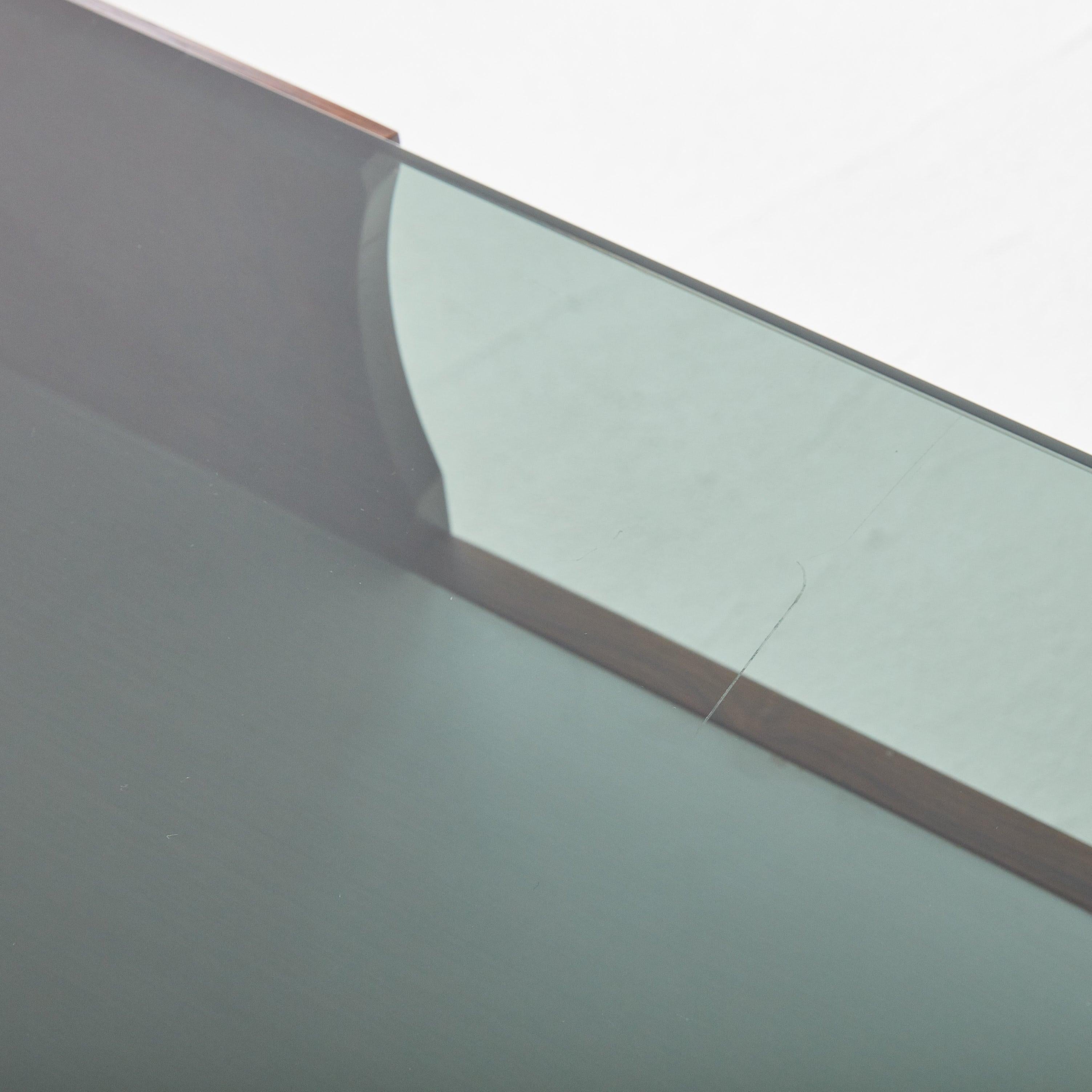 Rosewood + Glass Coffee Table by Torbjörn Afdal for Bruksbo, Norway 1970s 1