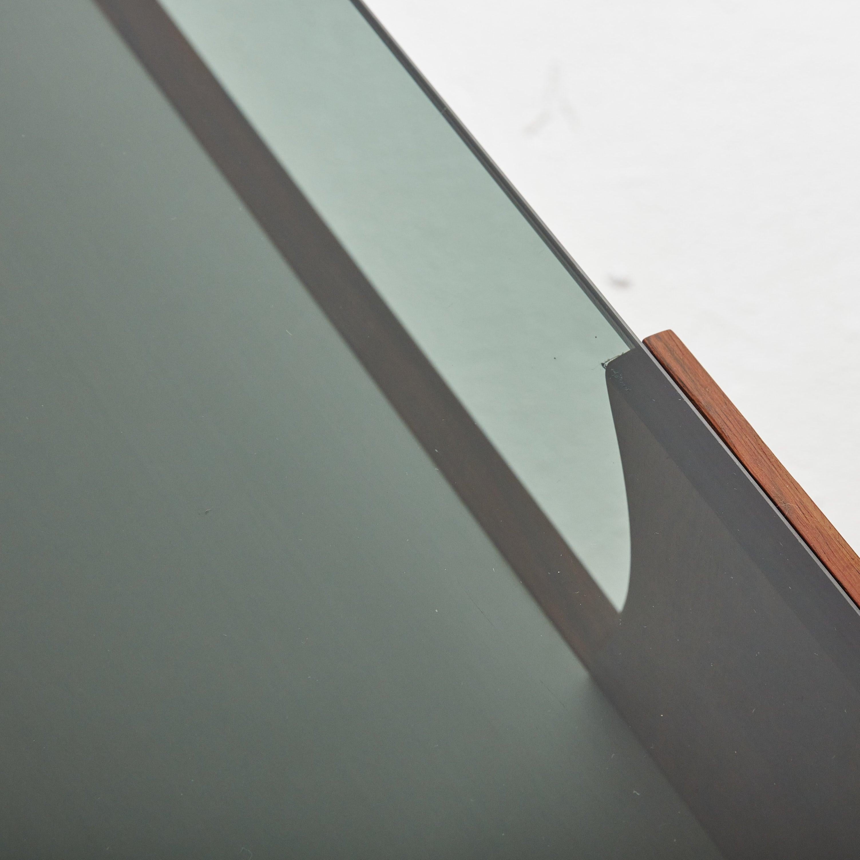 Rosewood + Glass Coffee Table by Torbjörn Afdal for Bruksbo, Norway 1970s 2