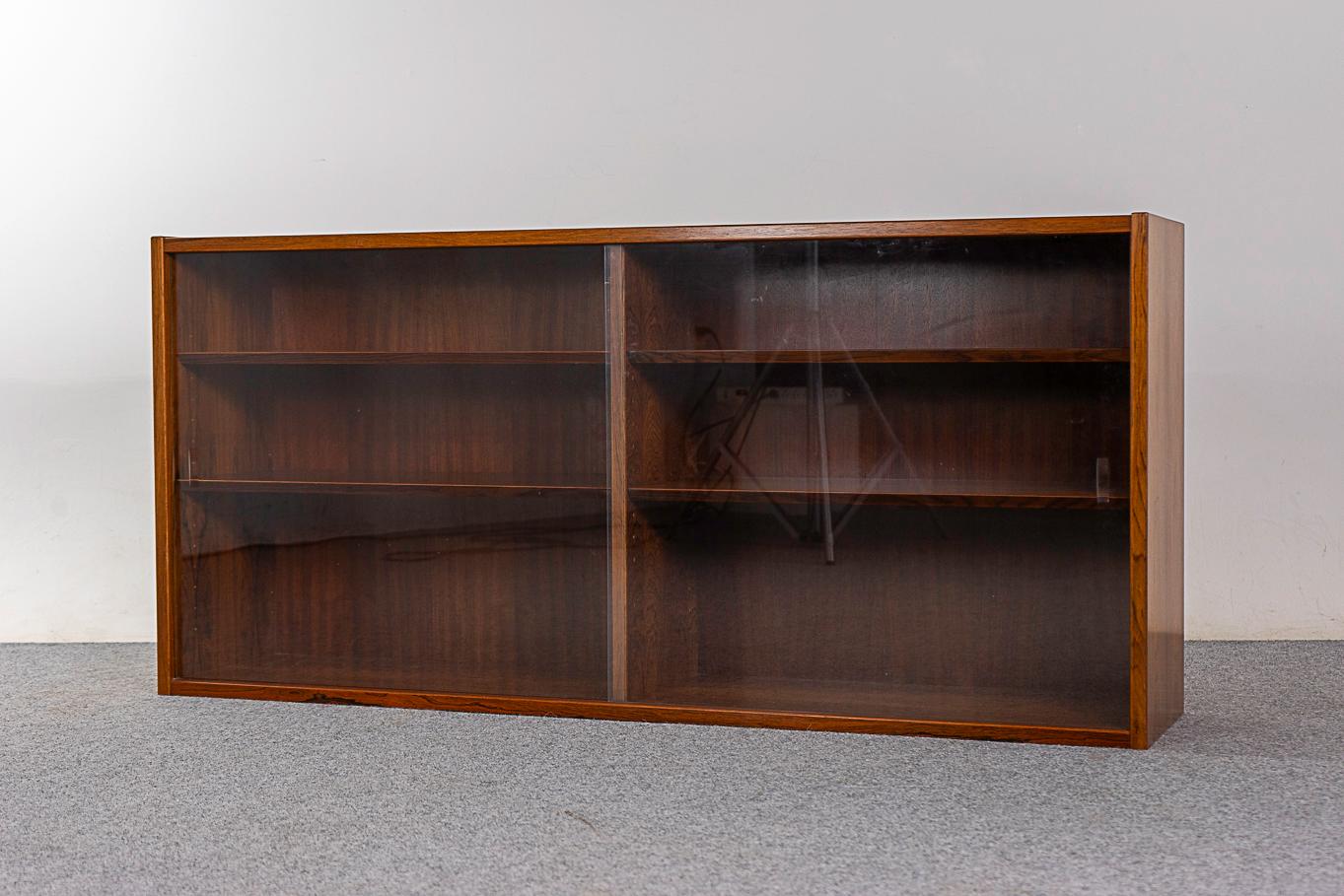 Rosewood & Glass Danish Cabinet by Hundevad For Sale 2