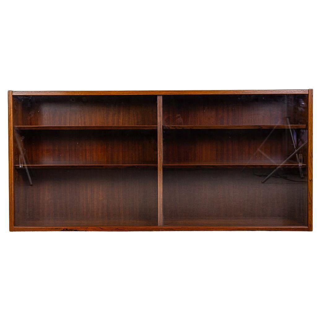 Rosewood & Glass Danish Cabinet by Hundevad For Sale