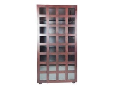 Wood & Glass Vitrine Cabinet or Bookcase LB65 by Marco Zanuso for Poggi, 68