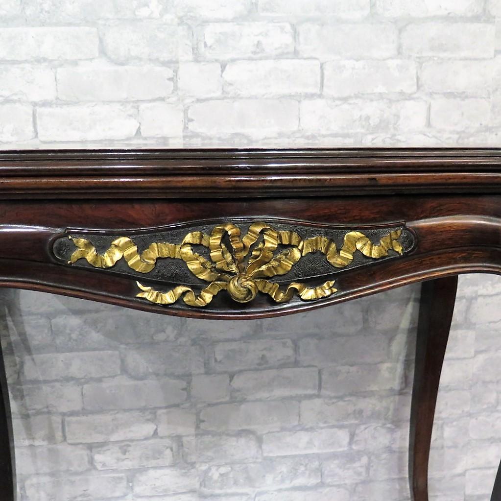 Louis XV Rosewood Grained Card Table