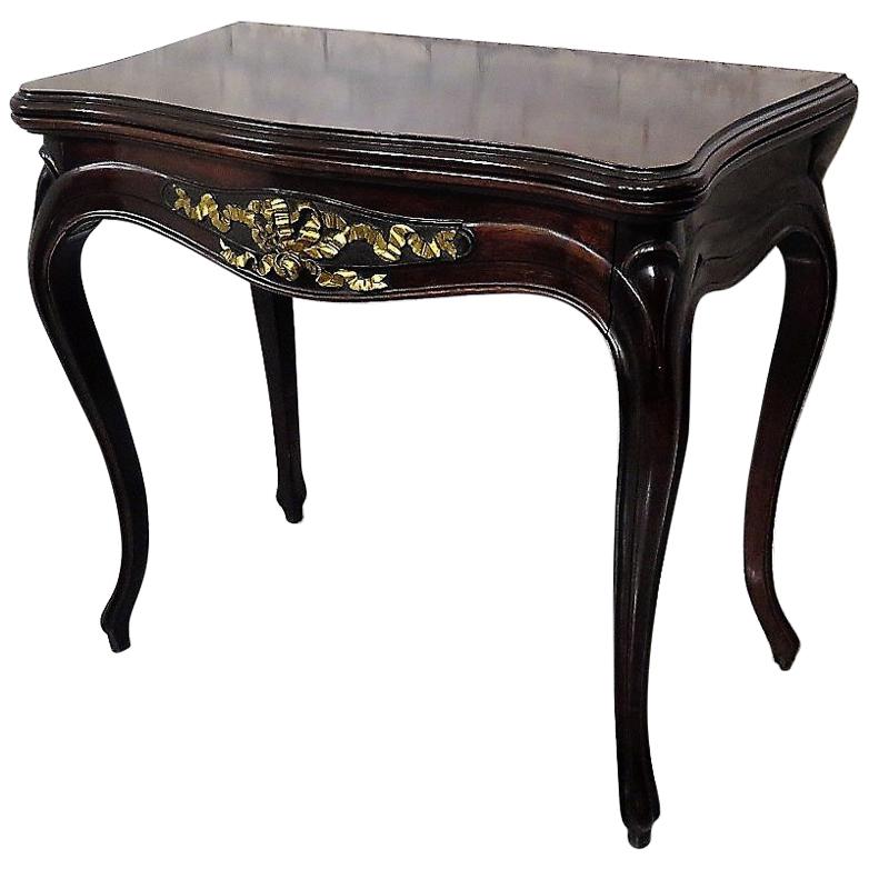 Rosewood Grained Card Table