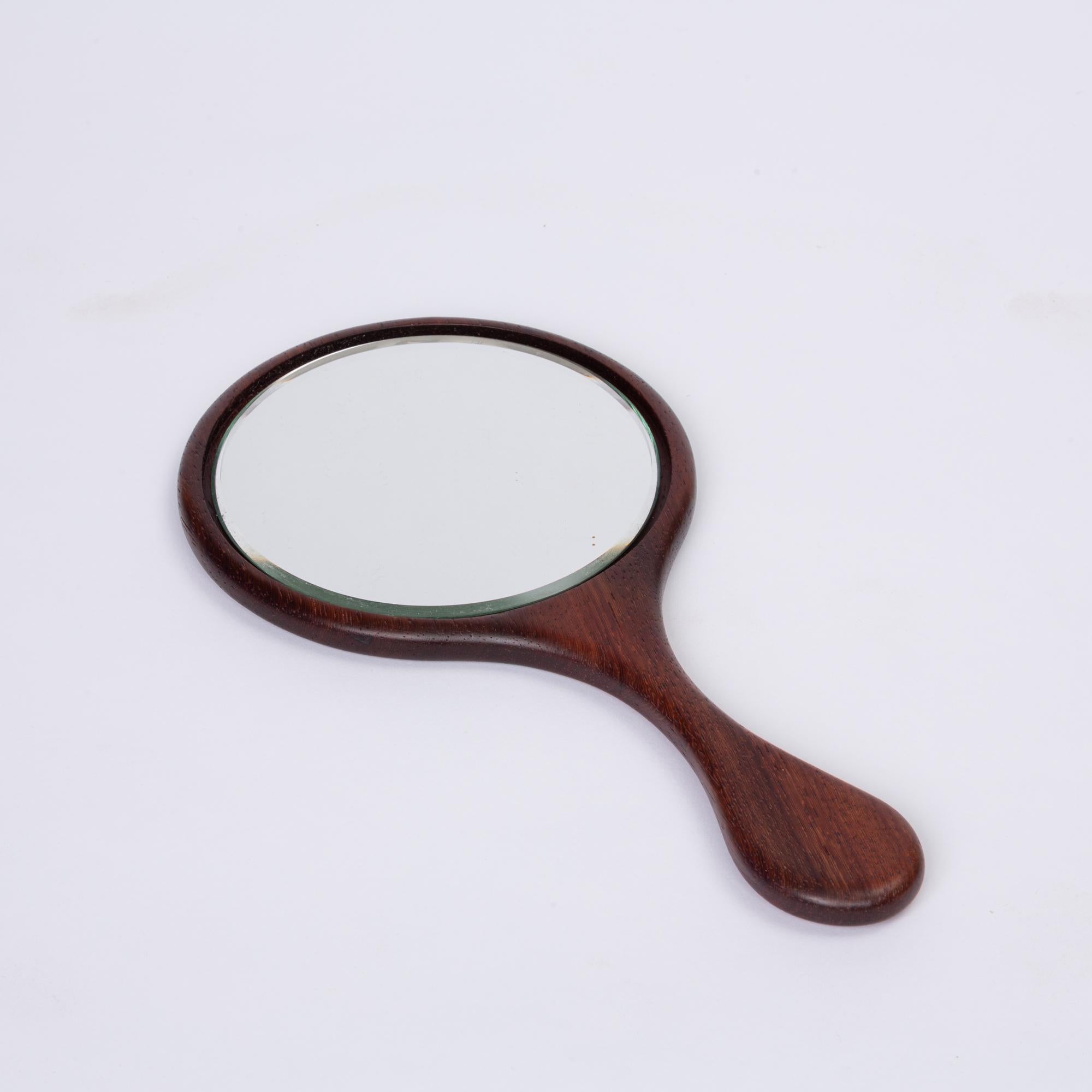 Unknown Rosewood Hand Mirror