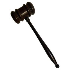 Rosewood Hardwood Carved Judge Auctioneer Gavel