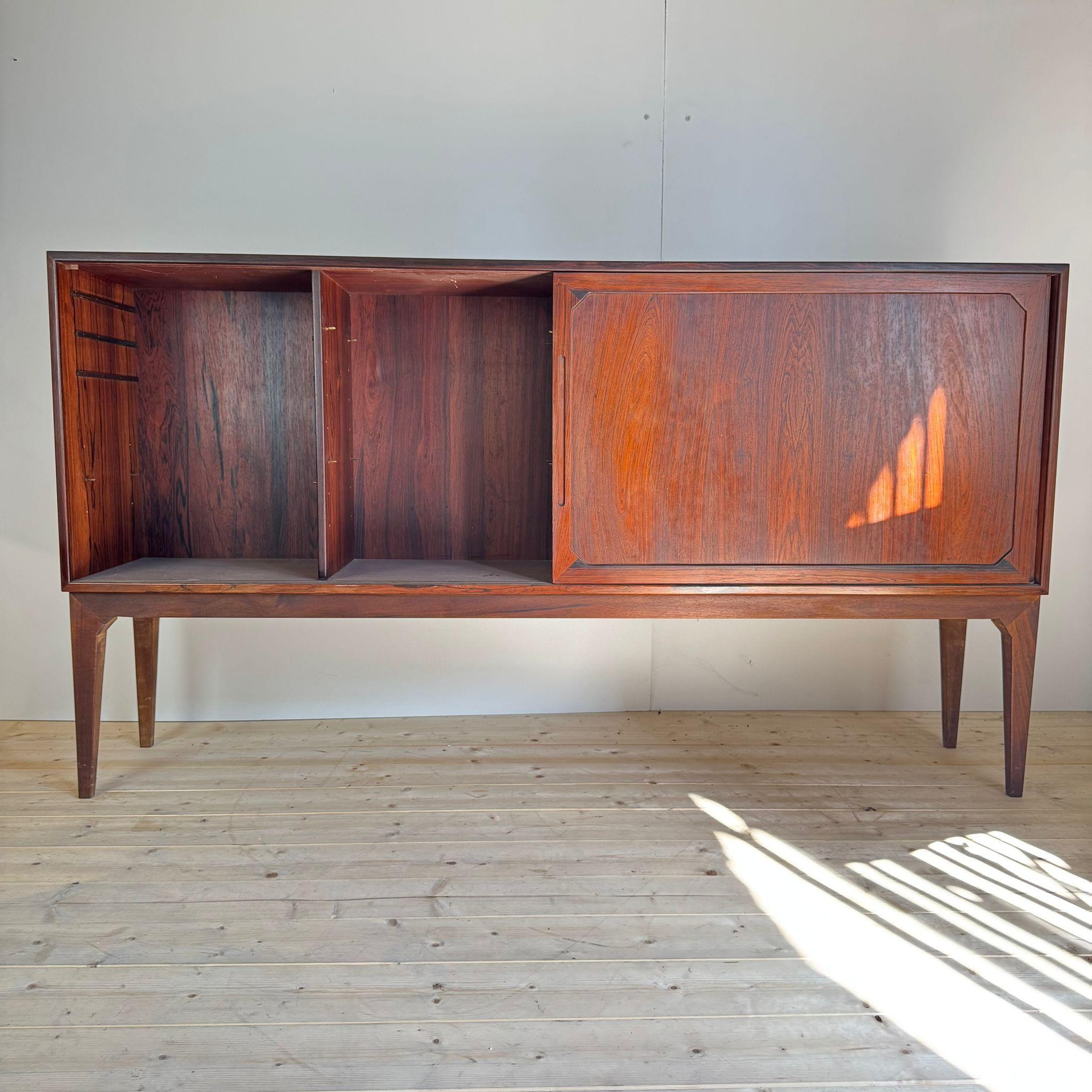 Danish Rosewood high sideboard, Denmark 1960 For Sale