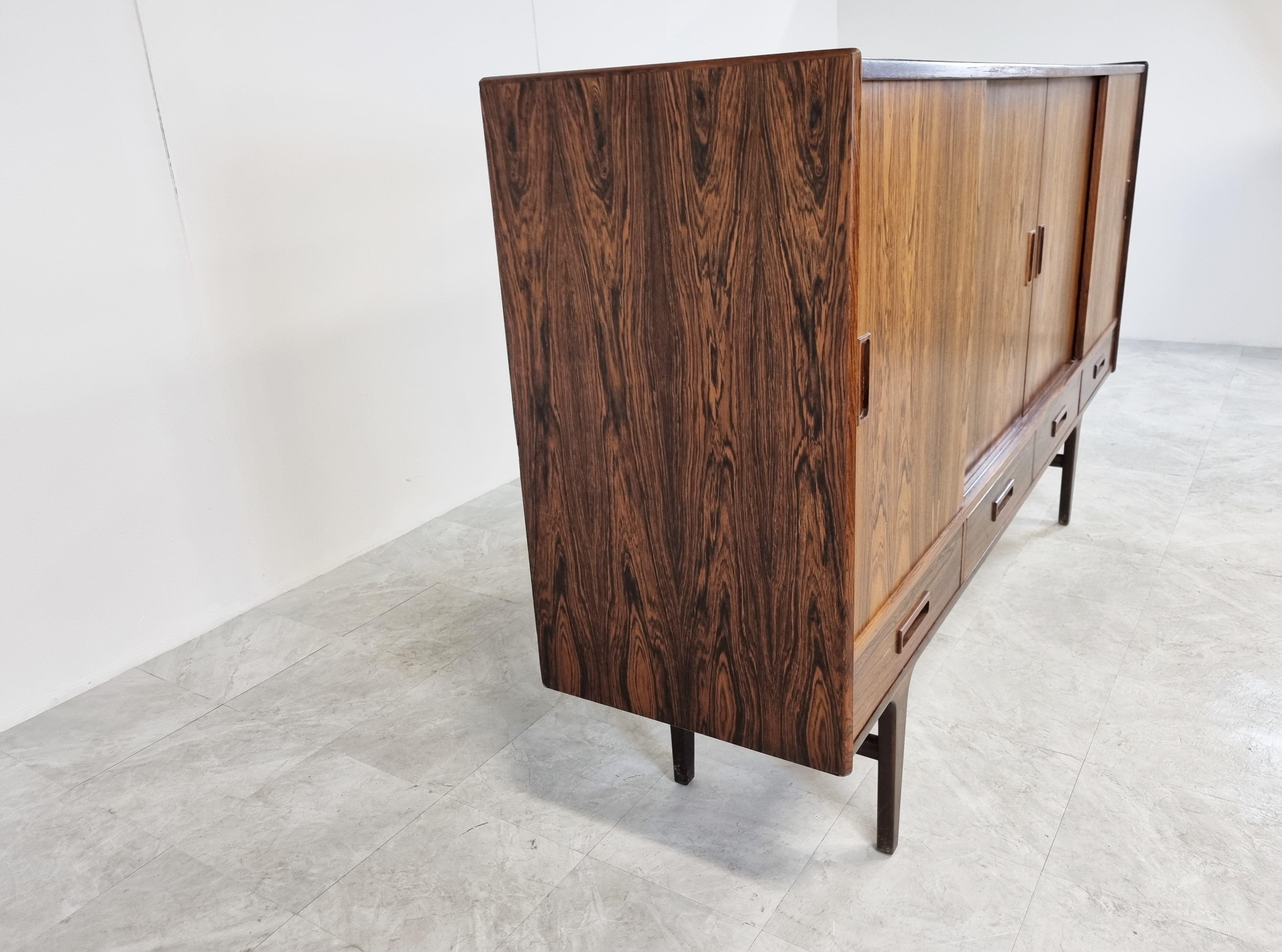 Rosewood Highboard by Borge Seindal for P. Westergaard Mobelfabrik, 1960s 1