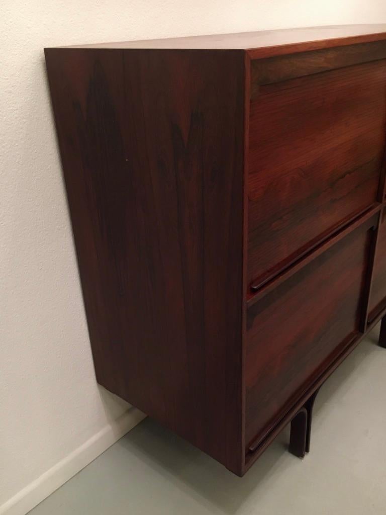 Rosewood Highboard by Gianfranco Frattini Produced by Bernini, Italy ca. 1957 3