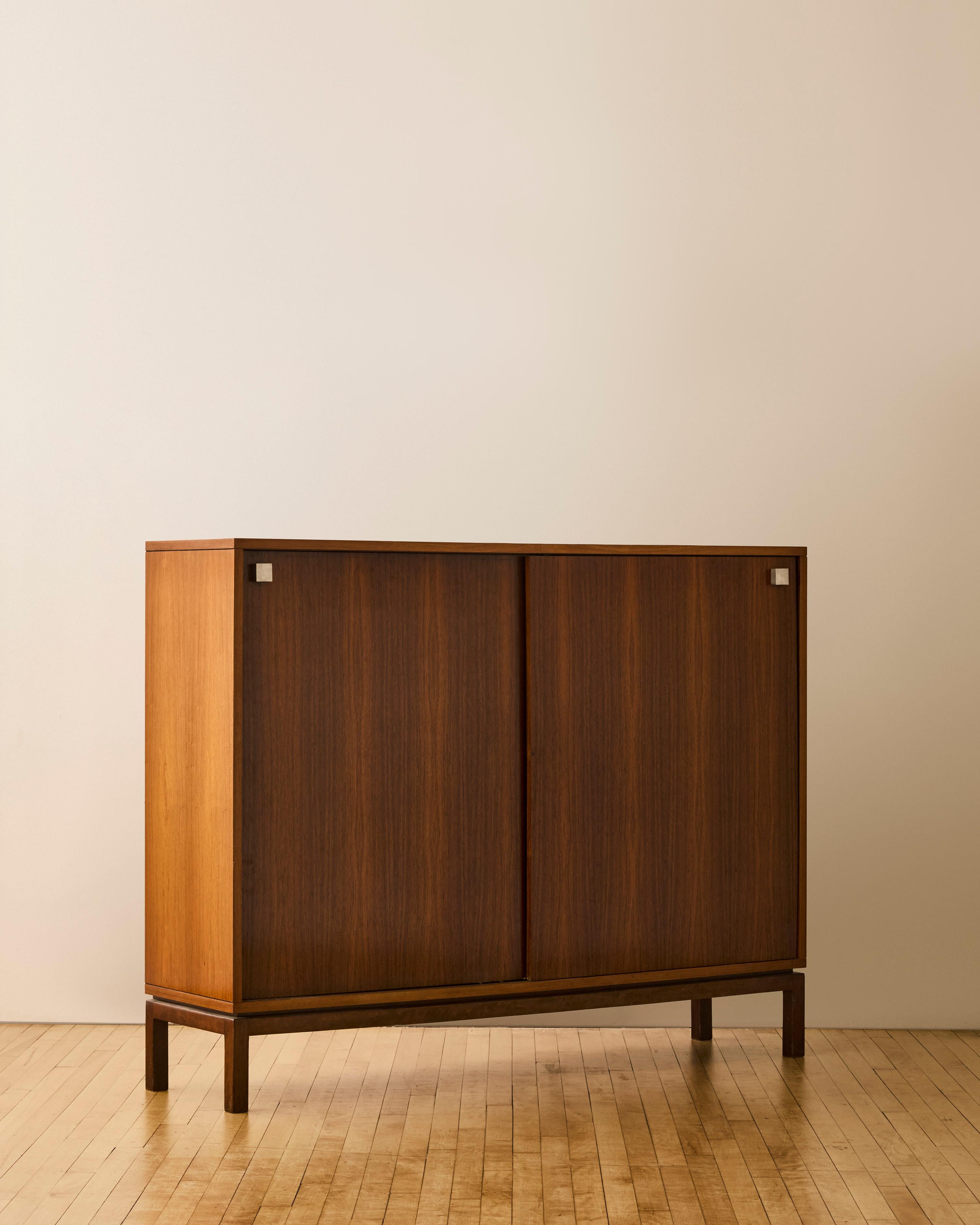Rosewood Highboard Cabinet by Alfred Hendrickx (Chrom) im Angebot