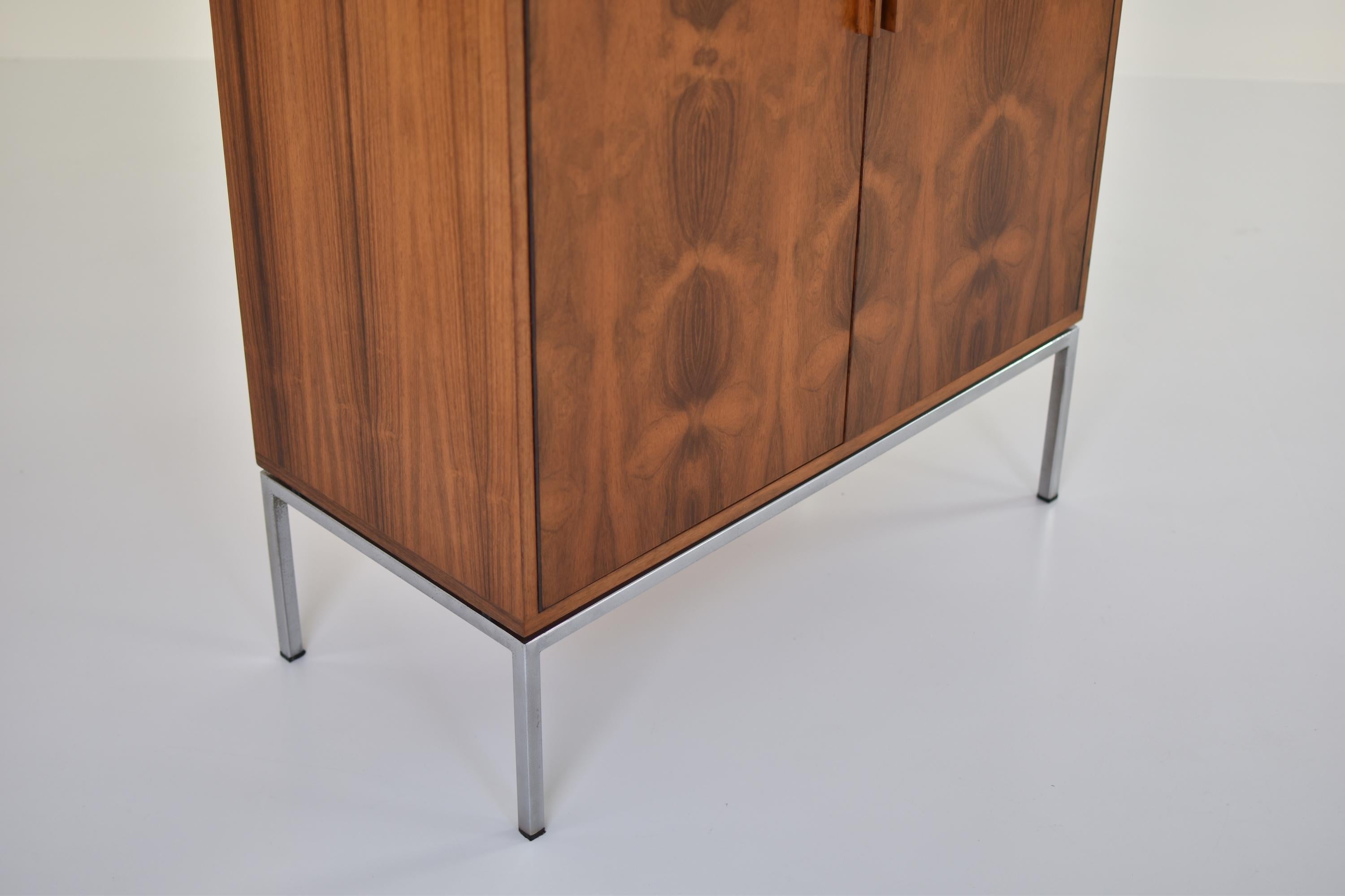 Steel Rosewood Highboard from the 1960s