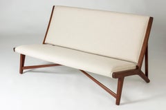 Teak "JH 555" Sofa by Hans J. Wegner for Johannes Hansen, Denmark. 1950s.