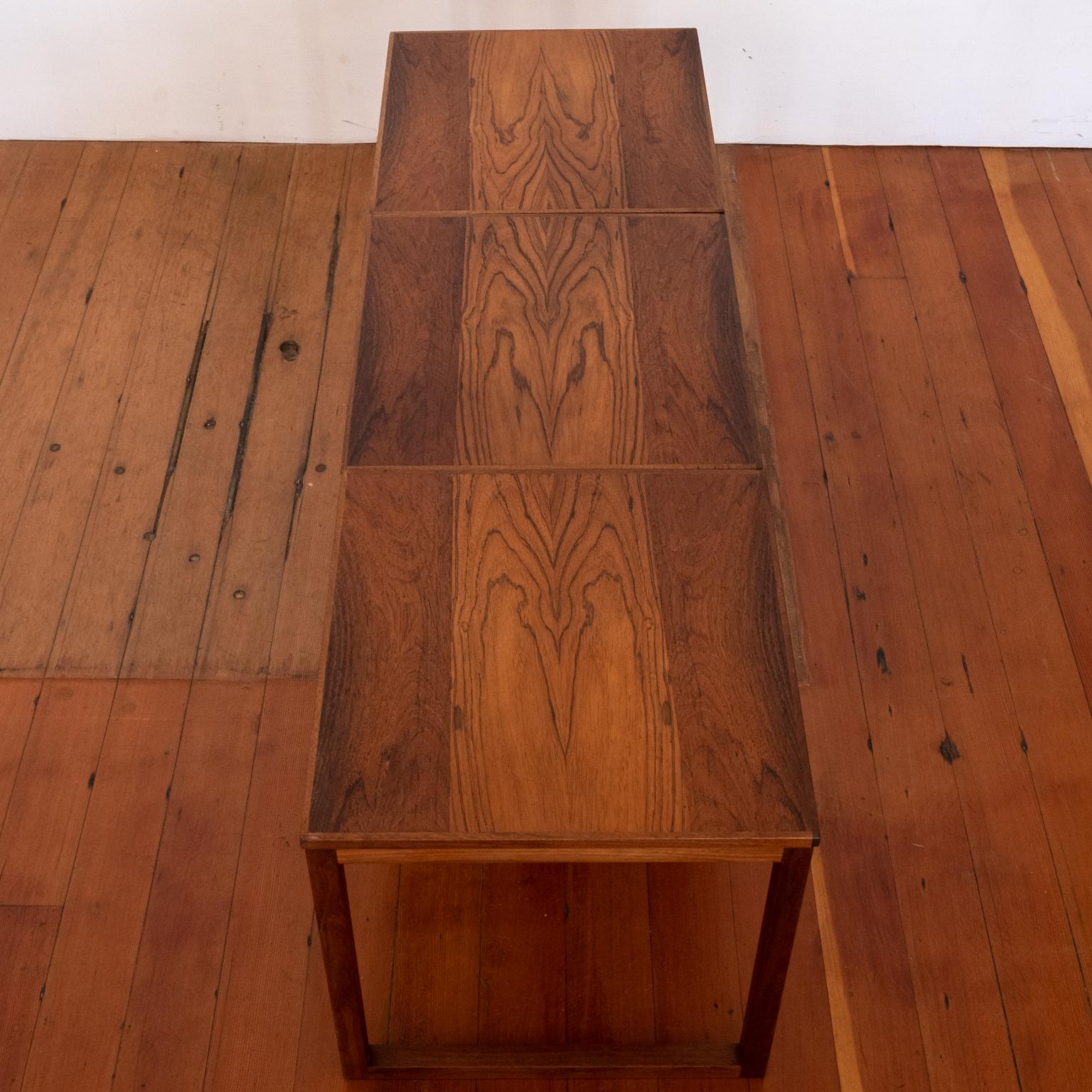 Rosewood Kai Kristiansen Nesting Cube Tables For Sale 2