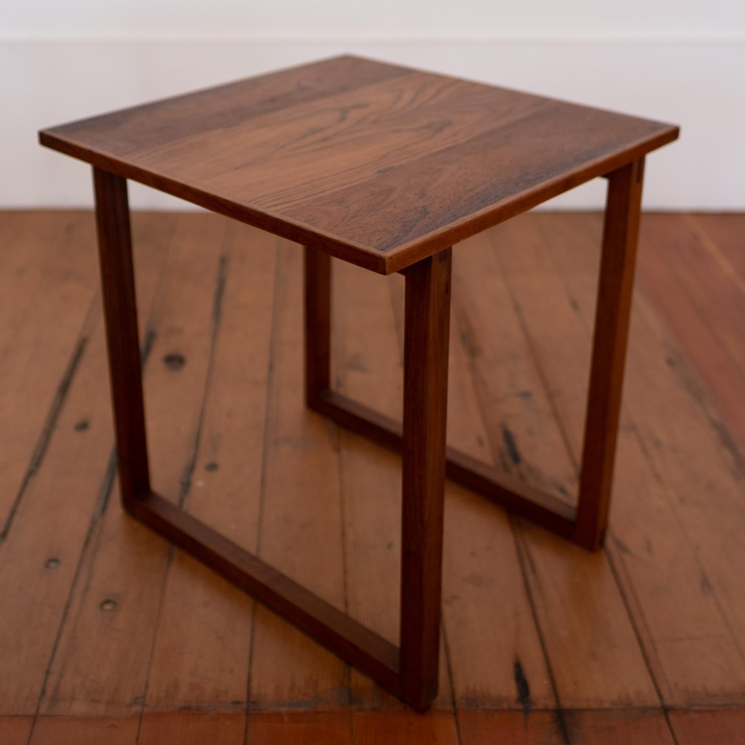 Rosewood Kai Kristiansen Nesting Cube Tables For Sale 3