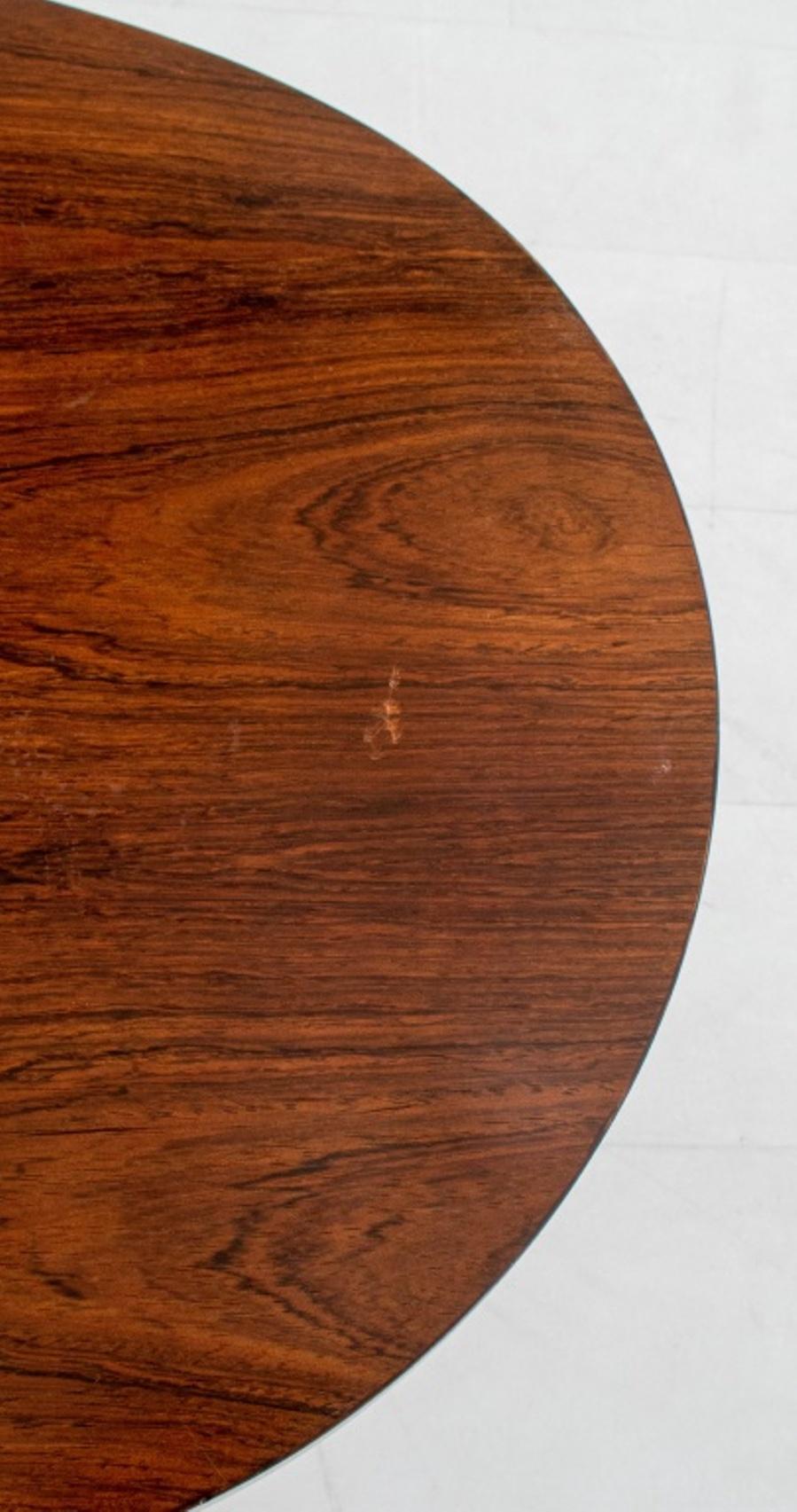 Rosewood Kidney-Shaped Low Table For Sale 7
