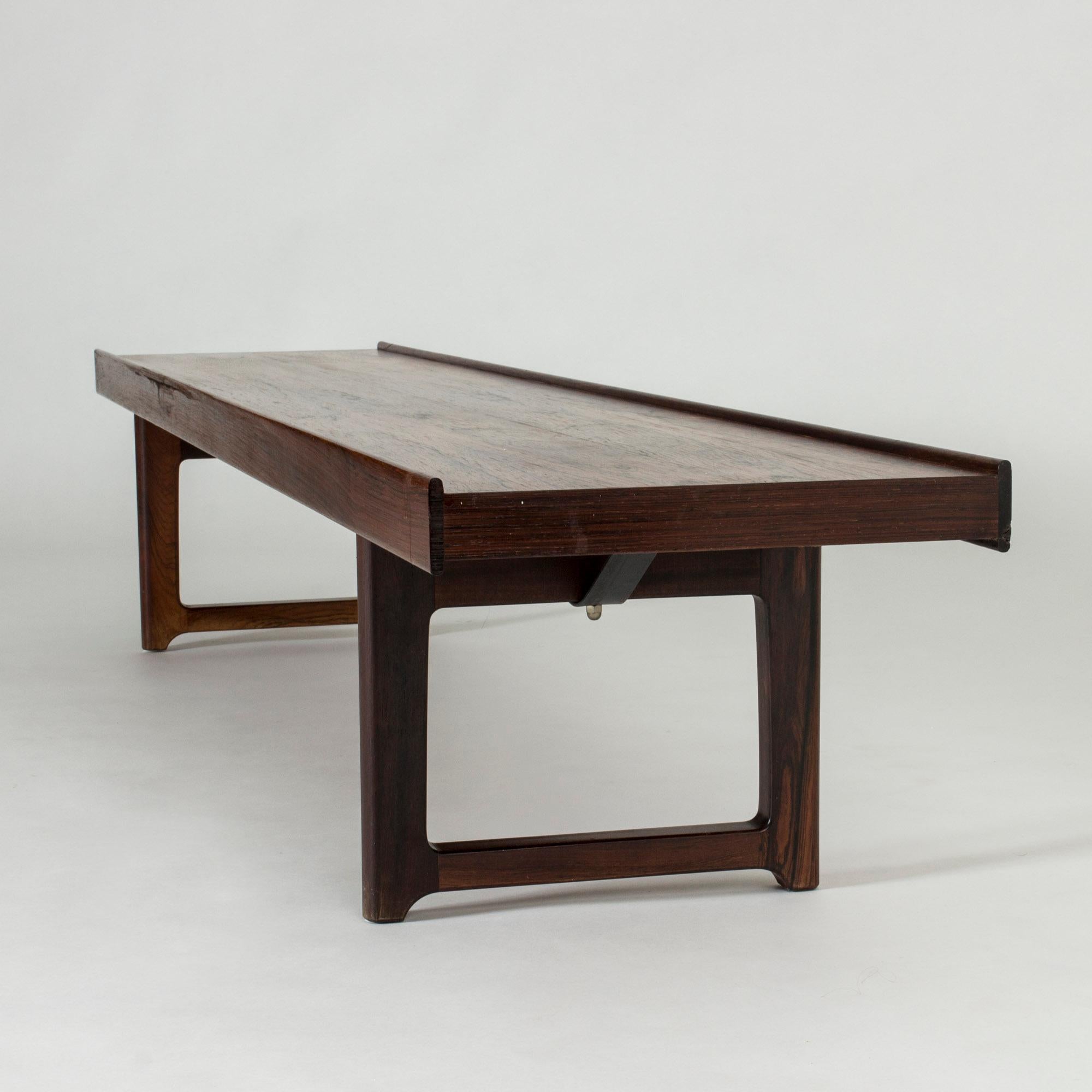 Rosewood “Krobo” Bench by Torbjørn Afdal for Bruksbo In Good Condition In Stockholm, SE