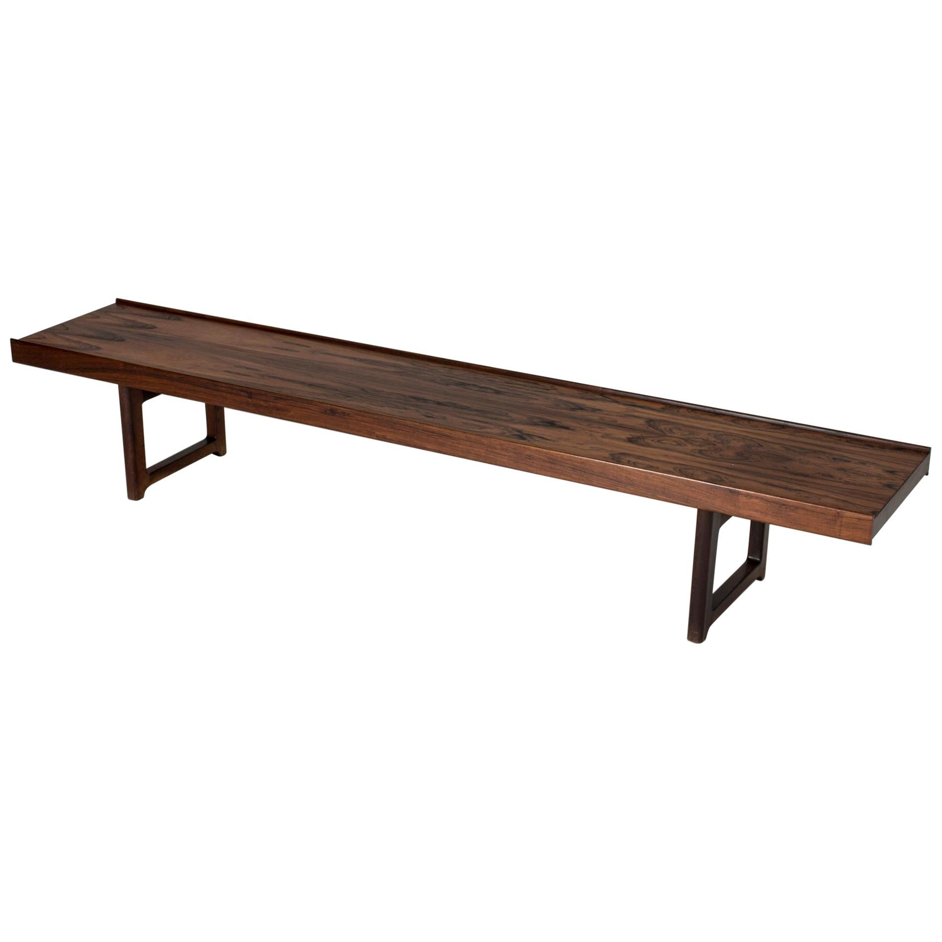 Rosewood “Krobo” Bench by Torbjørn Afdal for Bruksbo