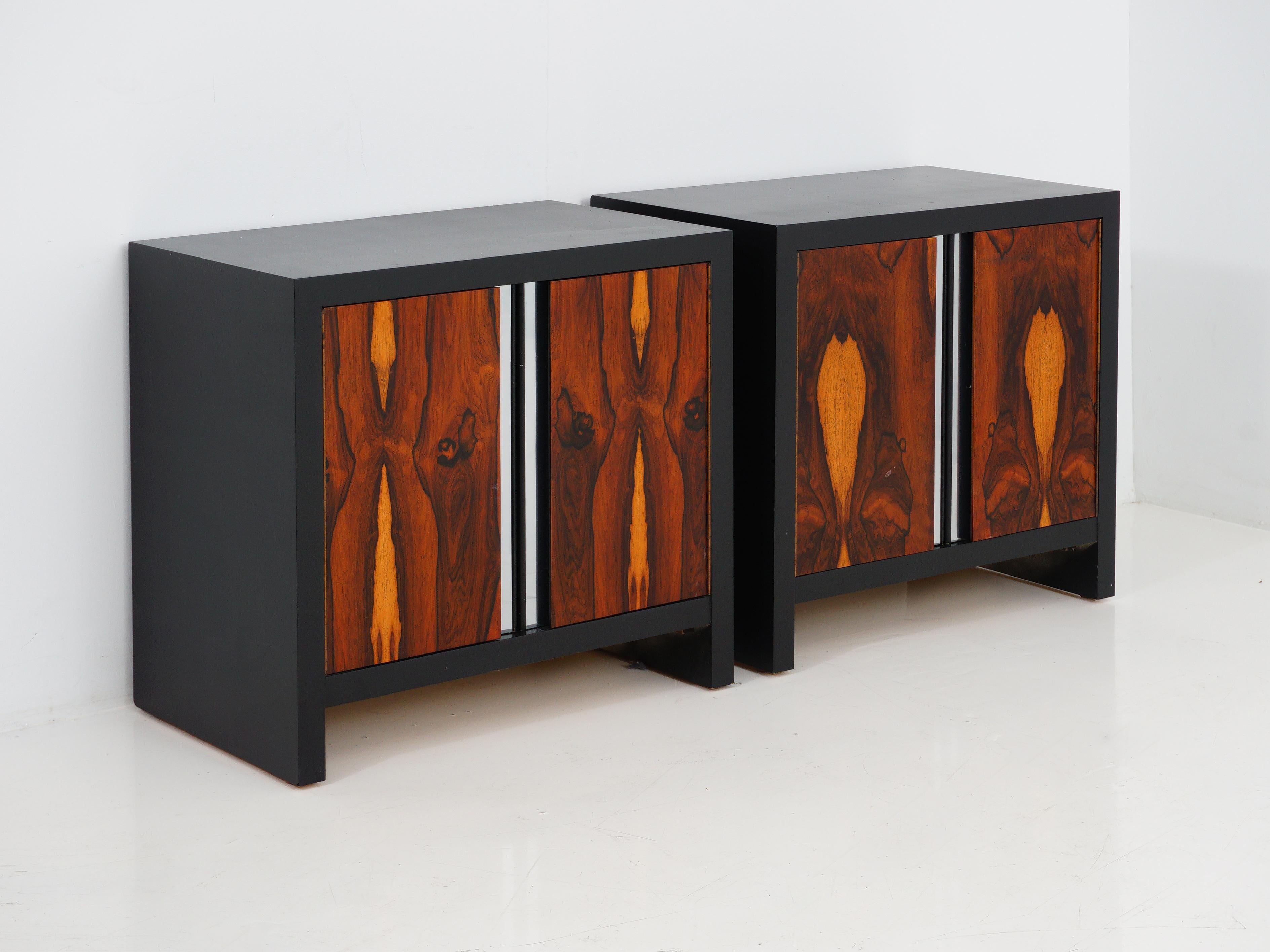 Late 20th Century Rosewood & Laminate Nightstands, 1970s
