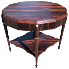 Rosewood Late Art Deco Center Table, France