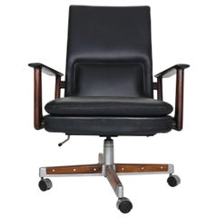 Leather Executive Office Chair by Arne Vodder for Sibast 1960 Denmark