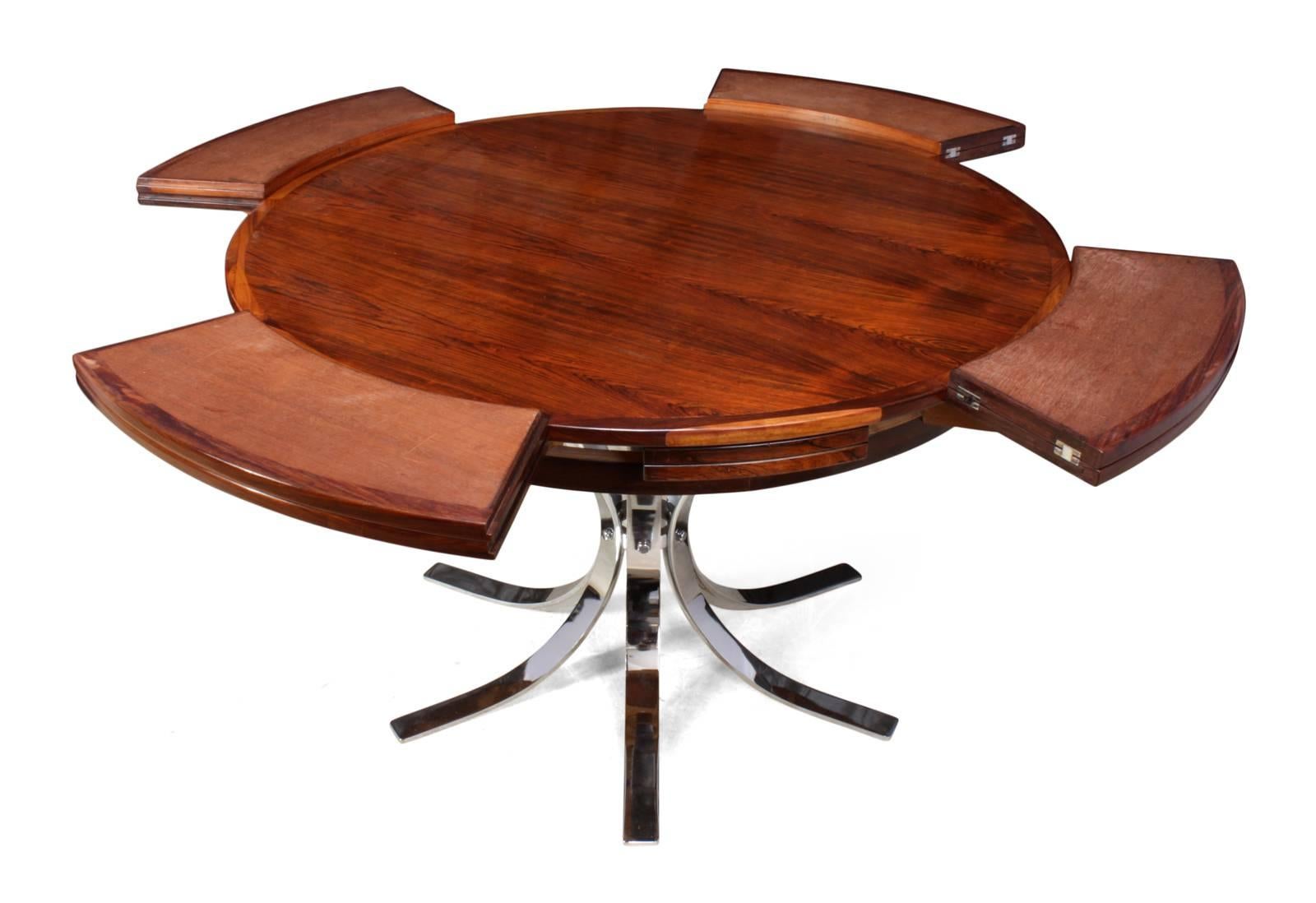 Rosewood Lotus Flip-Flap Table by Dyrlund 2