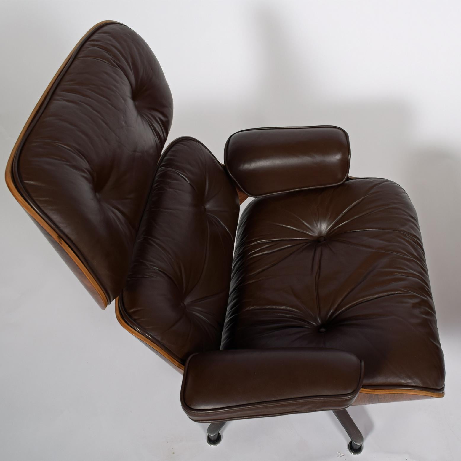 American Rosewood Lounge Chair and Ottoman 670/671 by Charles Eames for Herman Miller