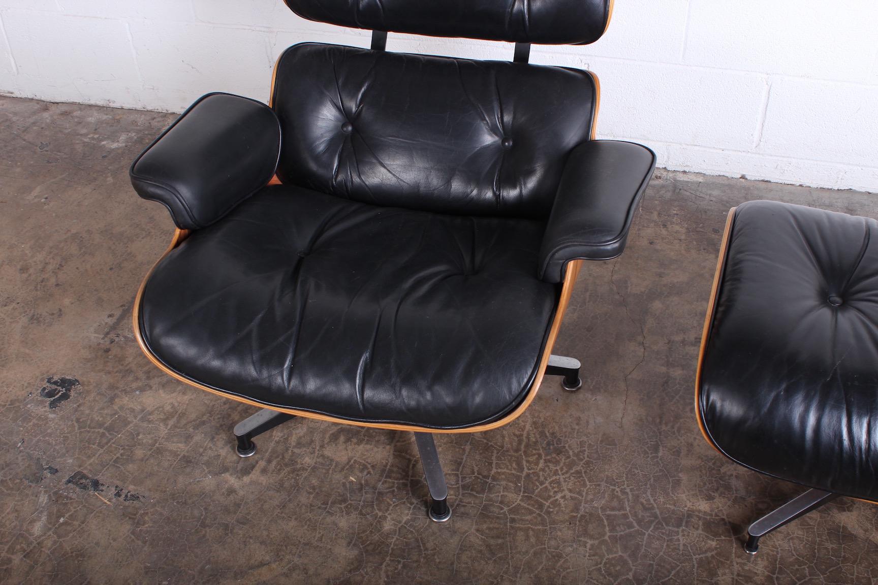 Rosewood Lounge Chair and Ottoman by Charles Eames for Herman Miller 2