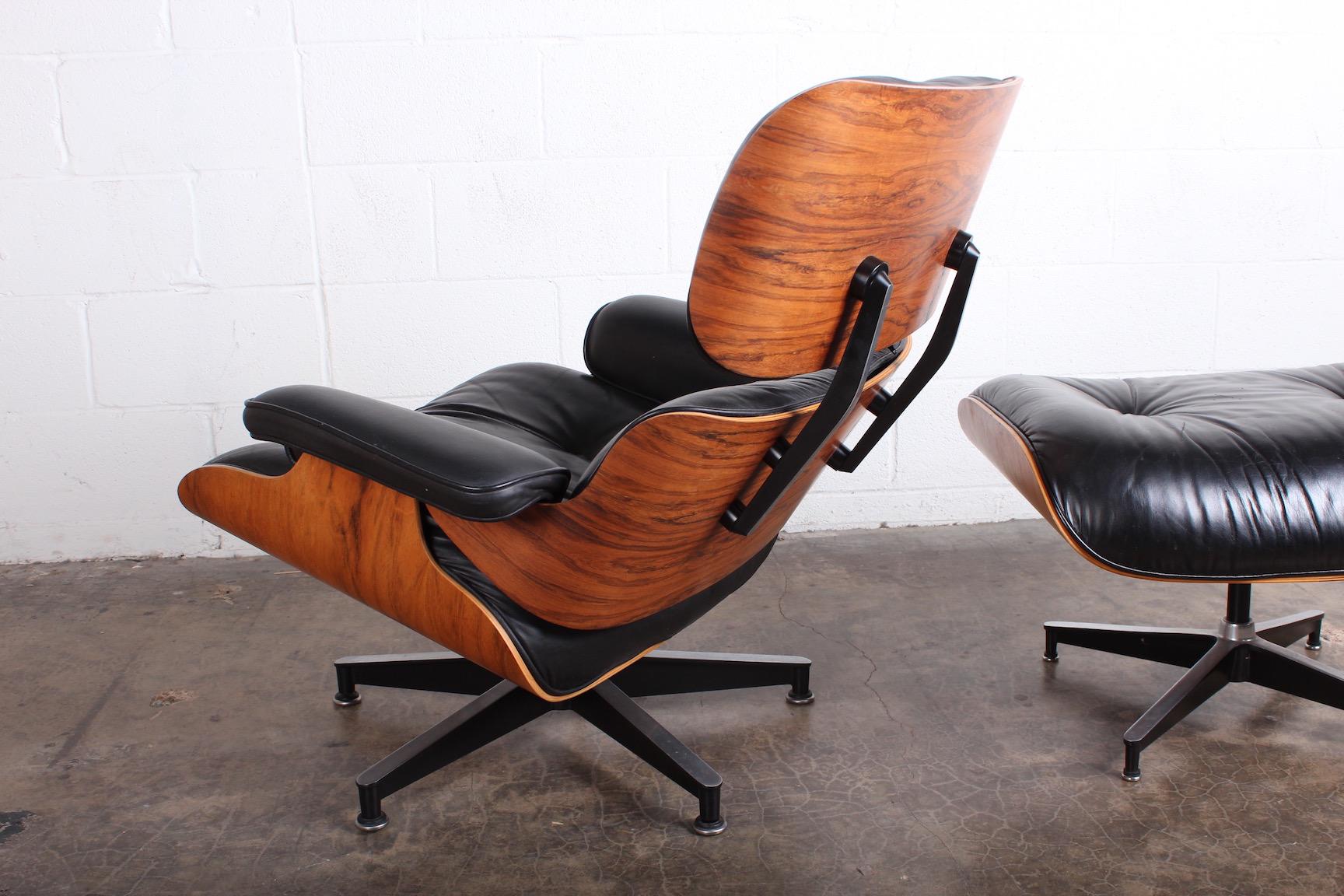 Rosewood Lounge Chair and Ottoman by Charles Eames for Herman Miller 4