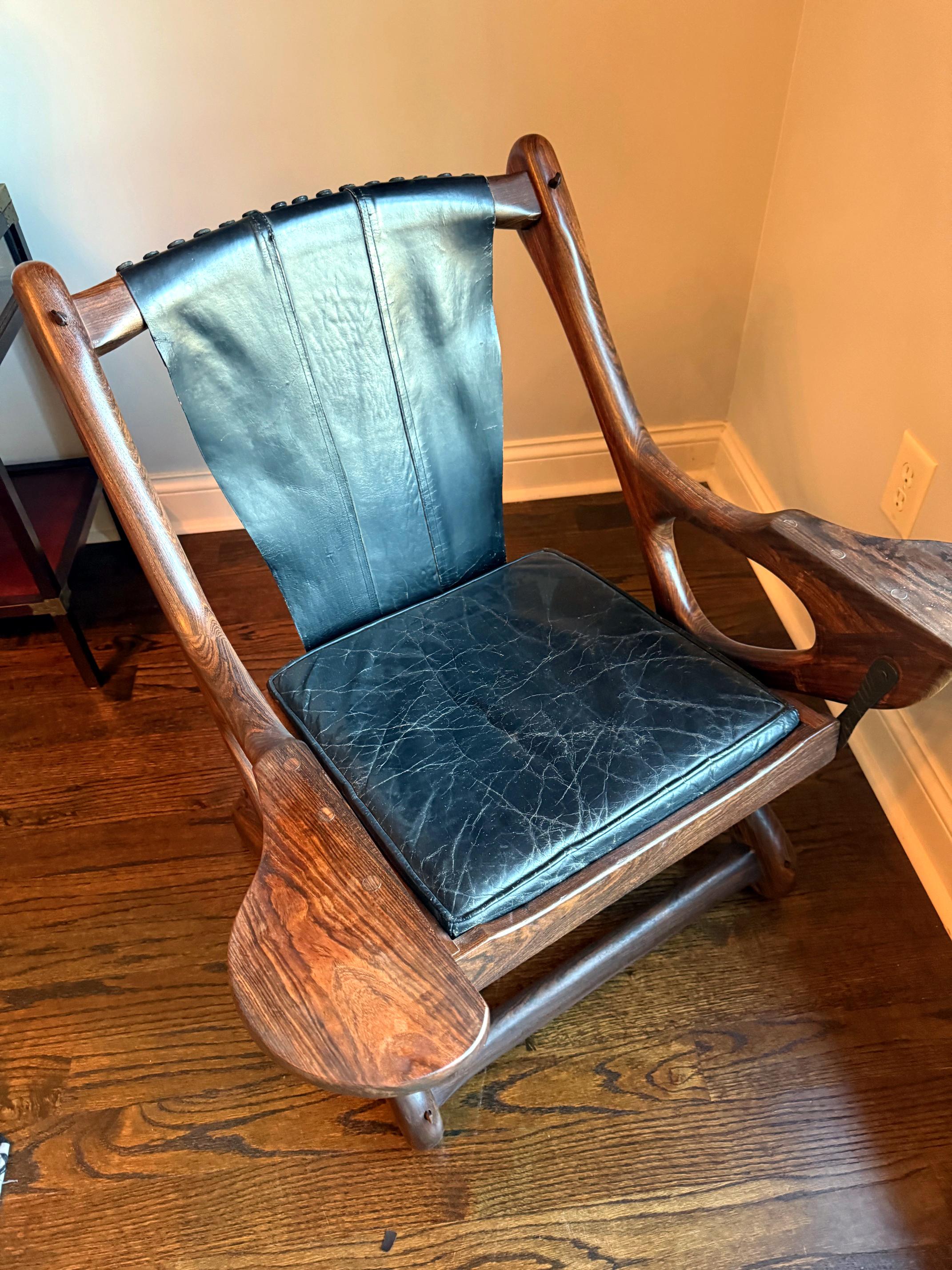 Loungesessel und Ottomane aus Palisanderholz, Don Shoemaker (Mexikanisch) im Angebot