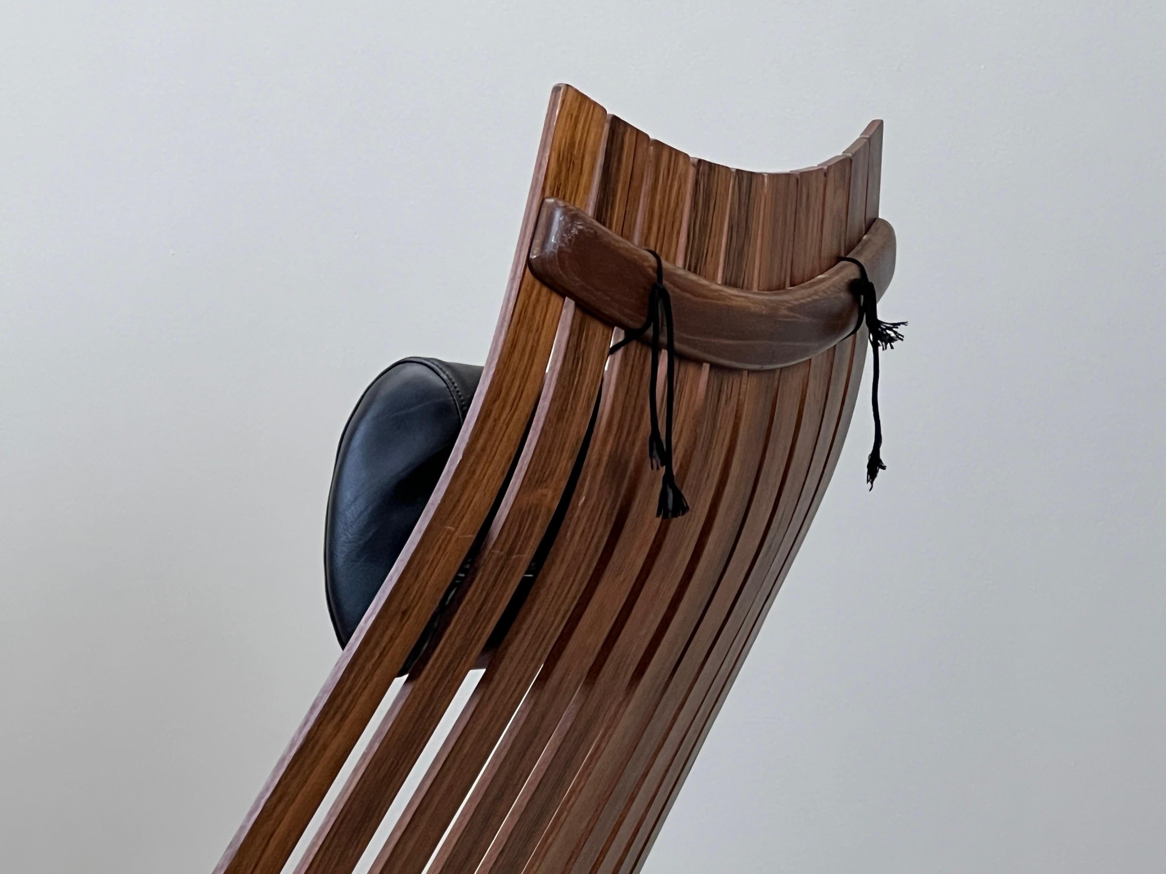 Rosewood Lounge Chair by Hans Brattrud For Sale 7