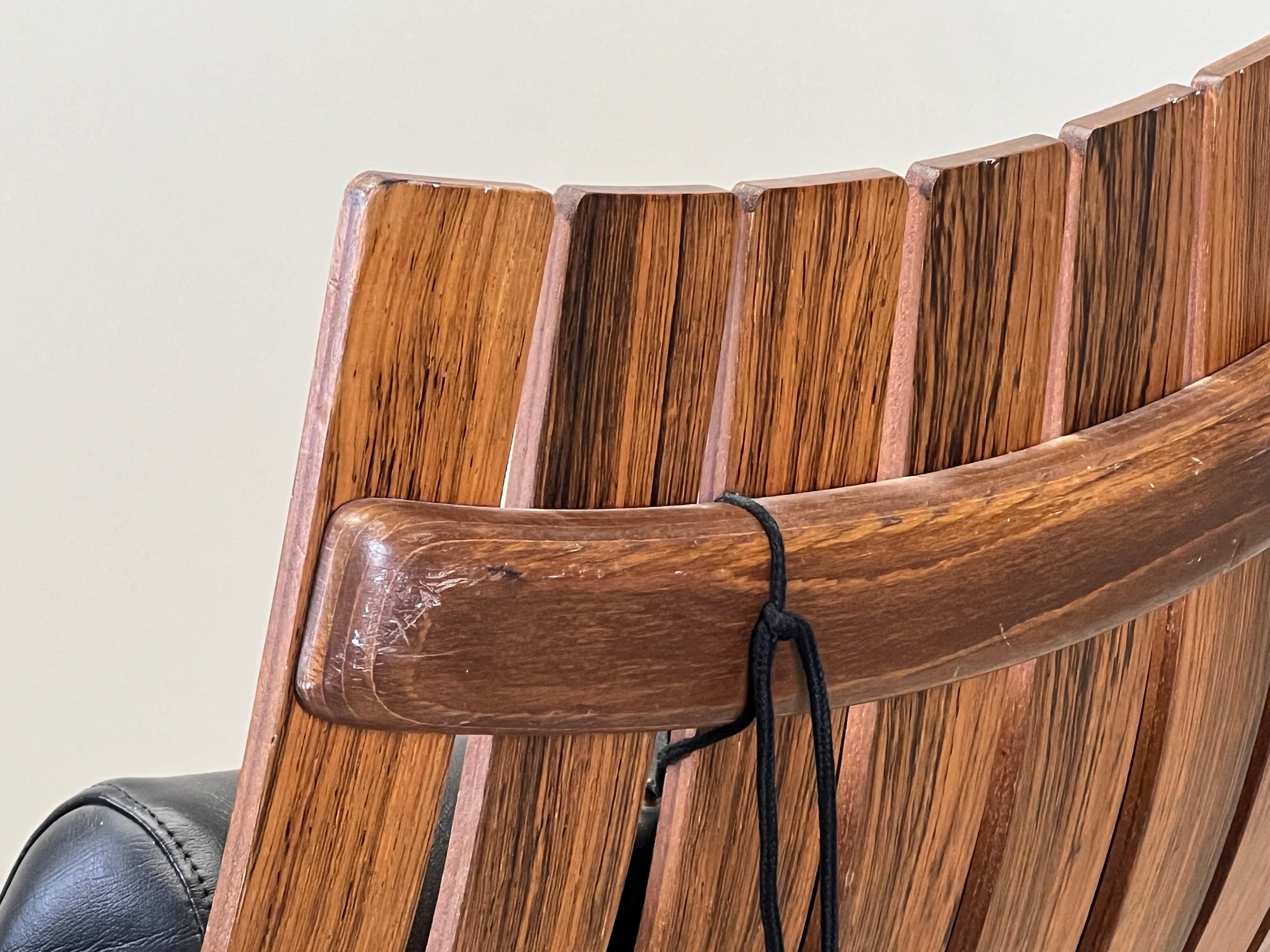 Rosewood Lounge Chair by Hans Brattrud For Sale 9