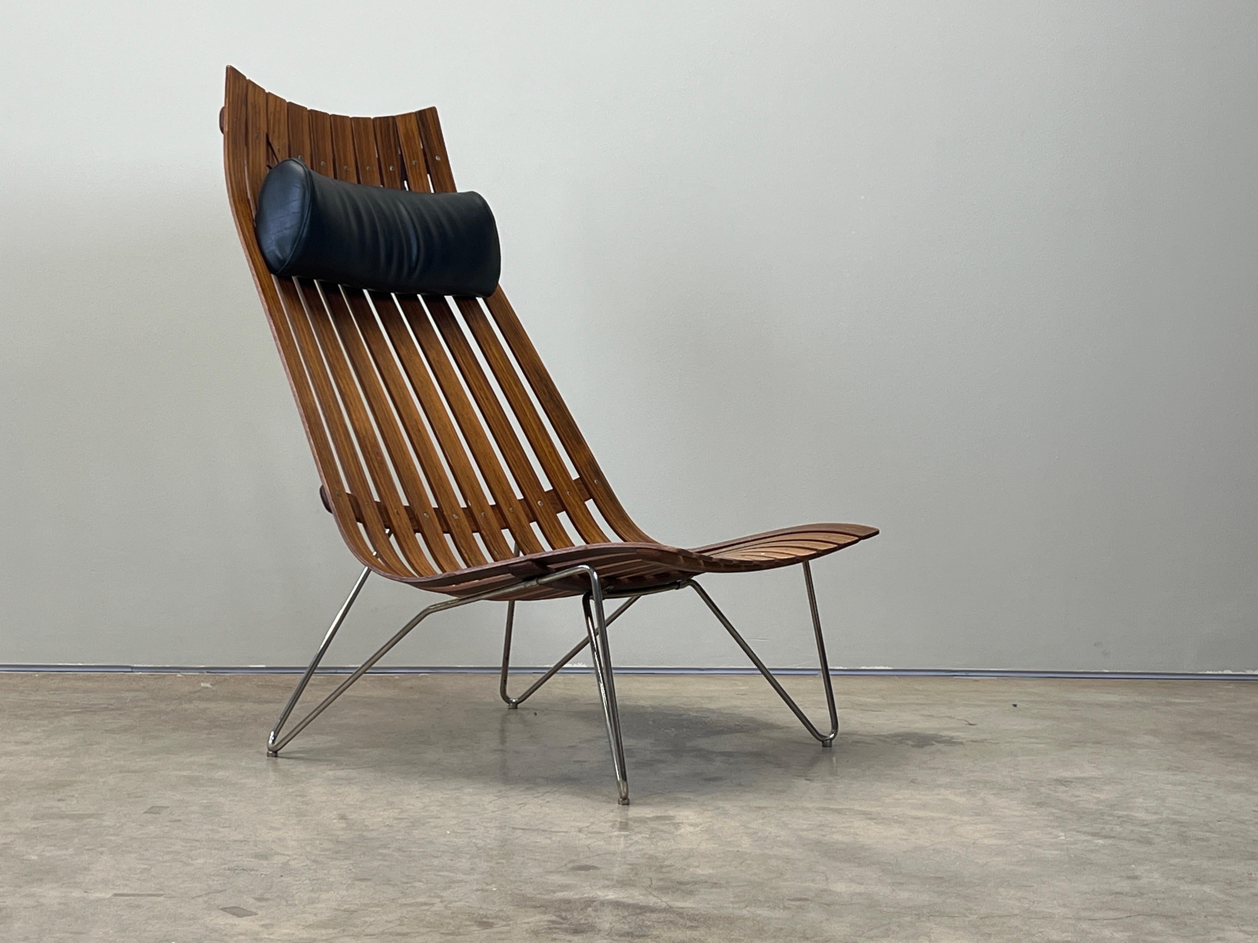 Rosewood Lounge Chair by Hans Brattrud For Sale 14