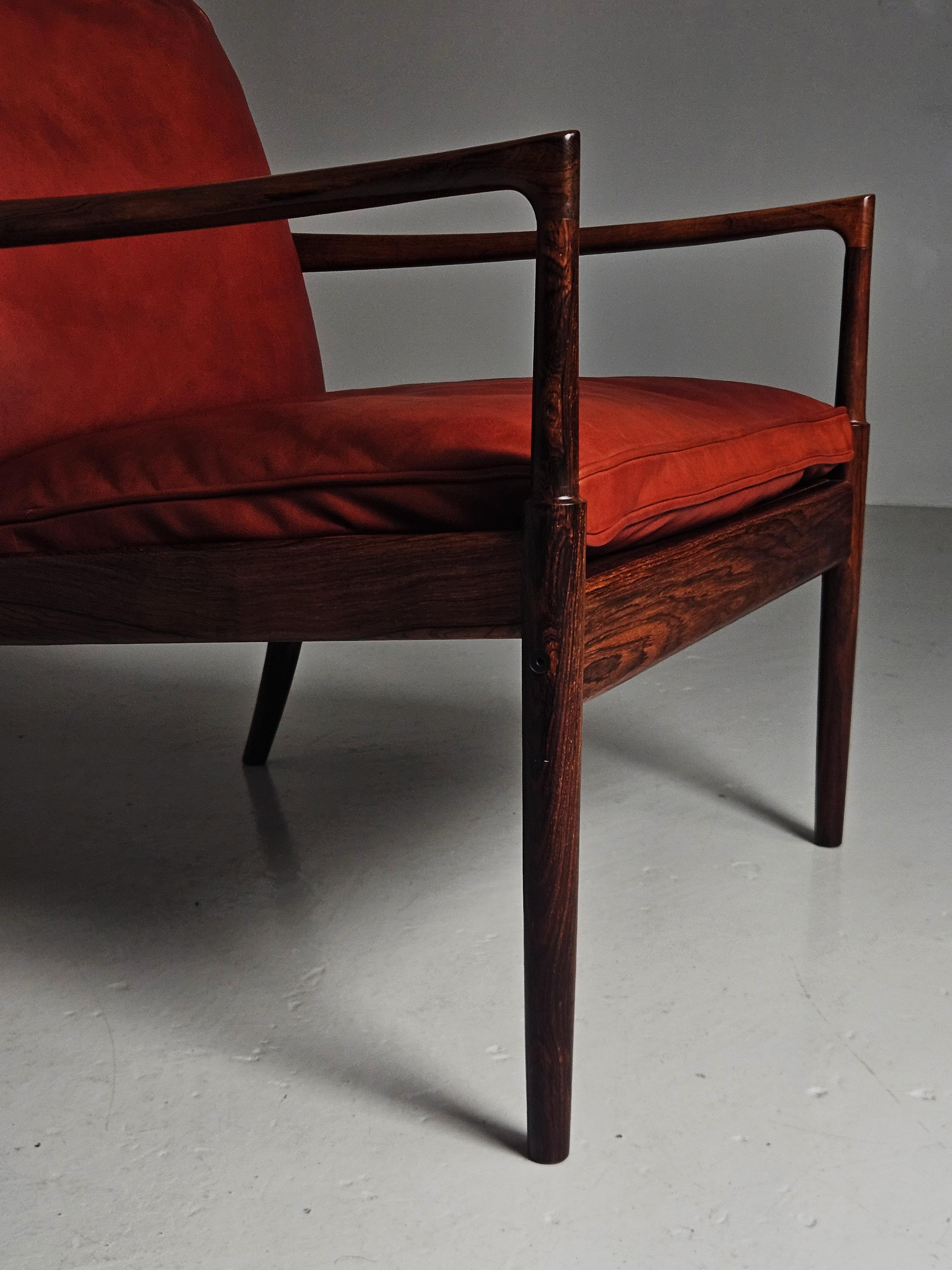 Rosewood lounge chair 'Samsö' by Ib Kofod-Larsen, OPE Möbler, Sweden, 1950s For Sale 2
