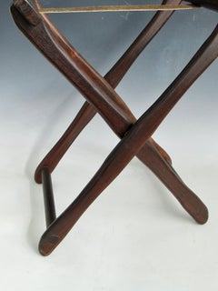 Rosewood luggage stand attributed to Don Shoemaker
